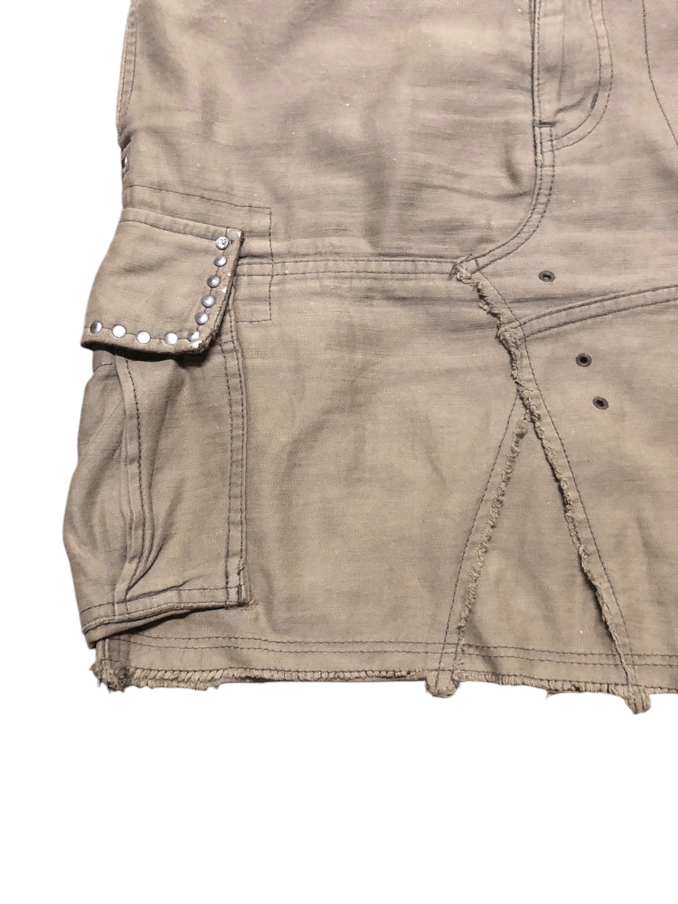 Hysteric Glamour × Japanese Brand Hysteric Glamour Bondages Cargo Mini Skirt Distressed Size 31" - 9 Thumbnail