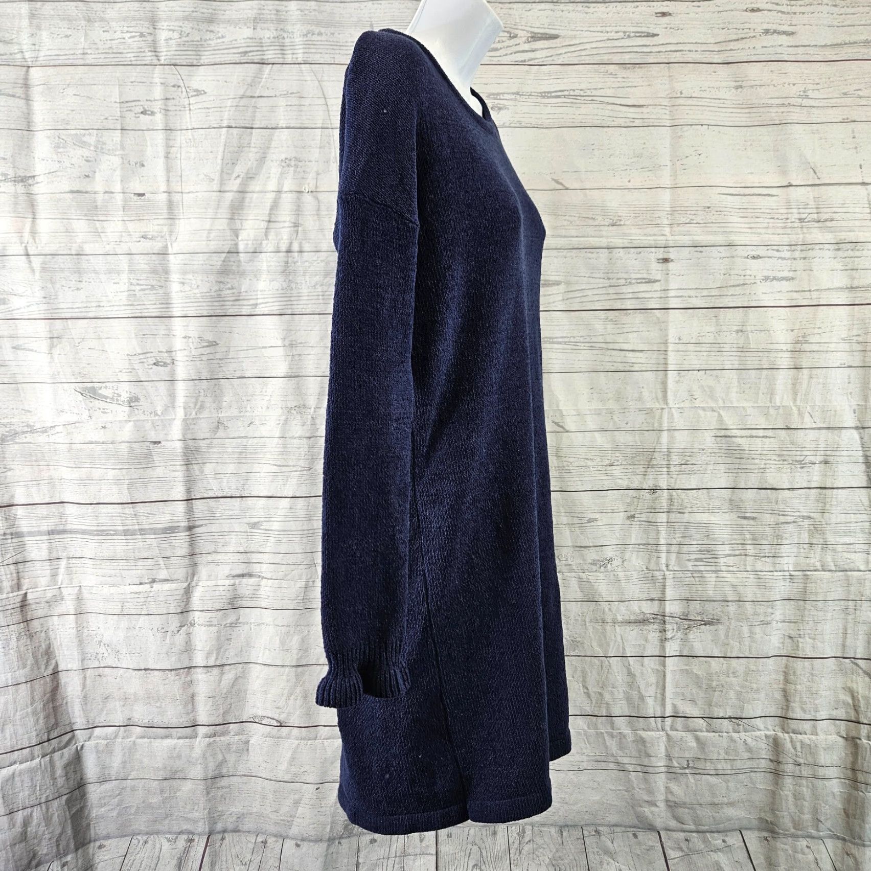 Lilly Pulitzer Lilly Pulitzer Galen Sweater Dress Womens Solid Blue Long Sleeve Size Small Size S / US 4 / IT 40 - 3 Thumbnail