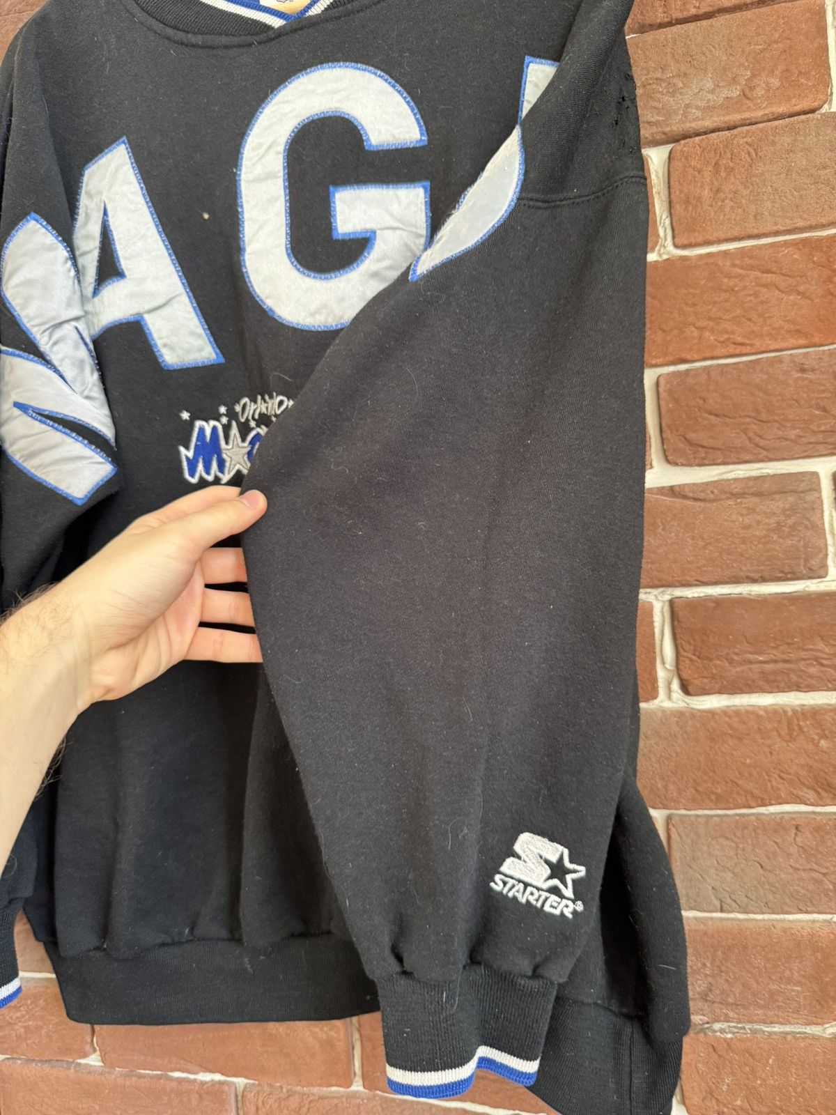 Starter Vintage 90s Starter NBA Orlando Magic L Black Sweatshirt Size US L / EU 52-54 / 3 - 6 Thumbnail
