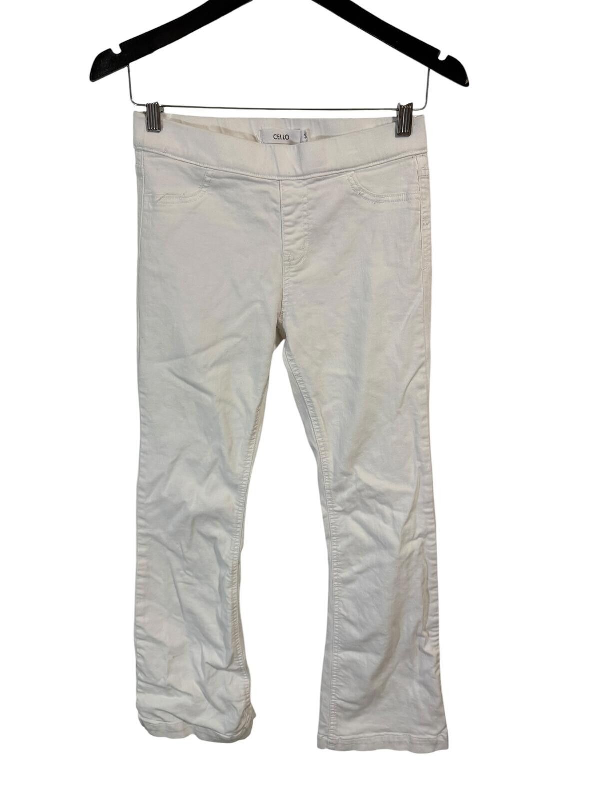Celio Cello White Pull on Bootcut Stretch Jeans size Small EUC Size 28" / US 6 / IT 42 - 2 Thumbnail