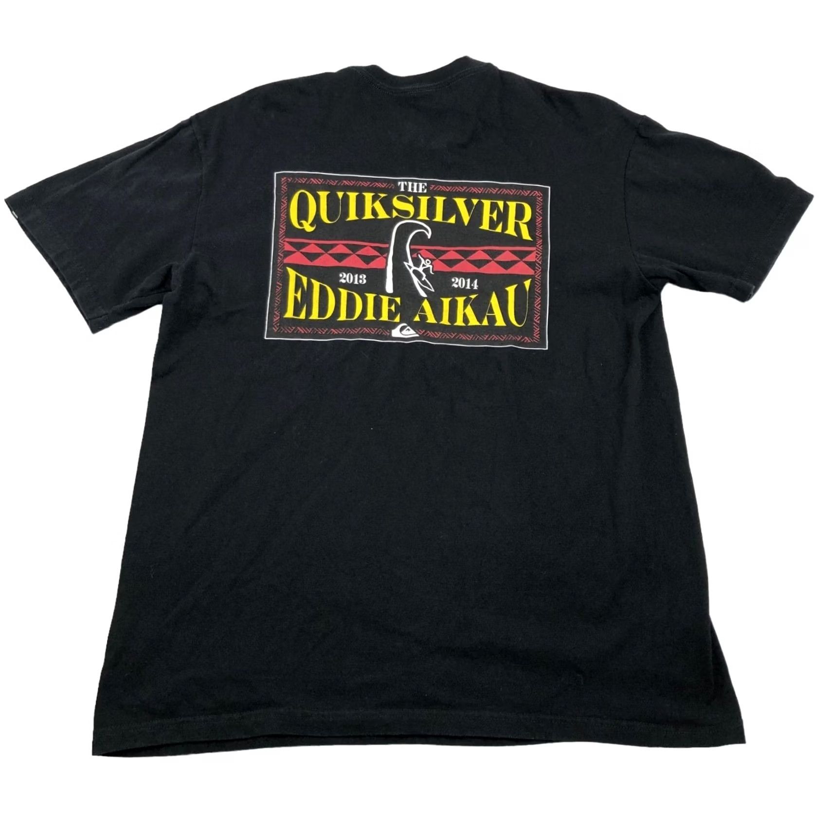 Quiksilver VINTAGE Quiksilver Shirt Men L Black 100% Cotton Short Sleeve Crew Neck Logo Graphic Print Classic T-Shirt Size US L / EU 52-54 / 3 - 3 Thumbnail