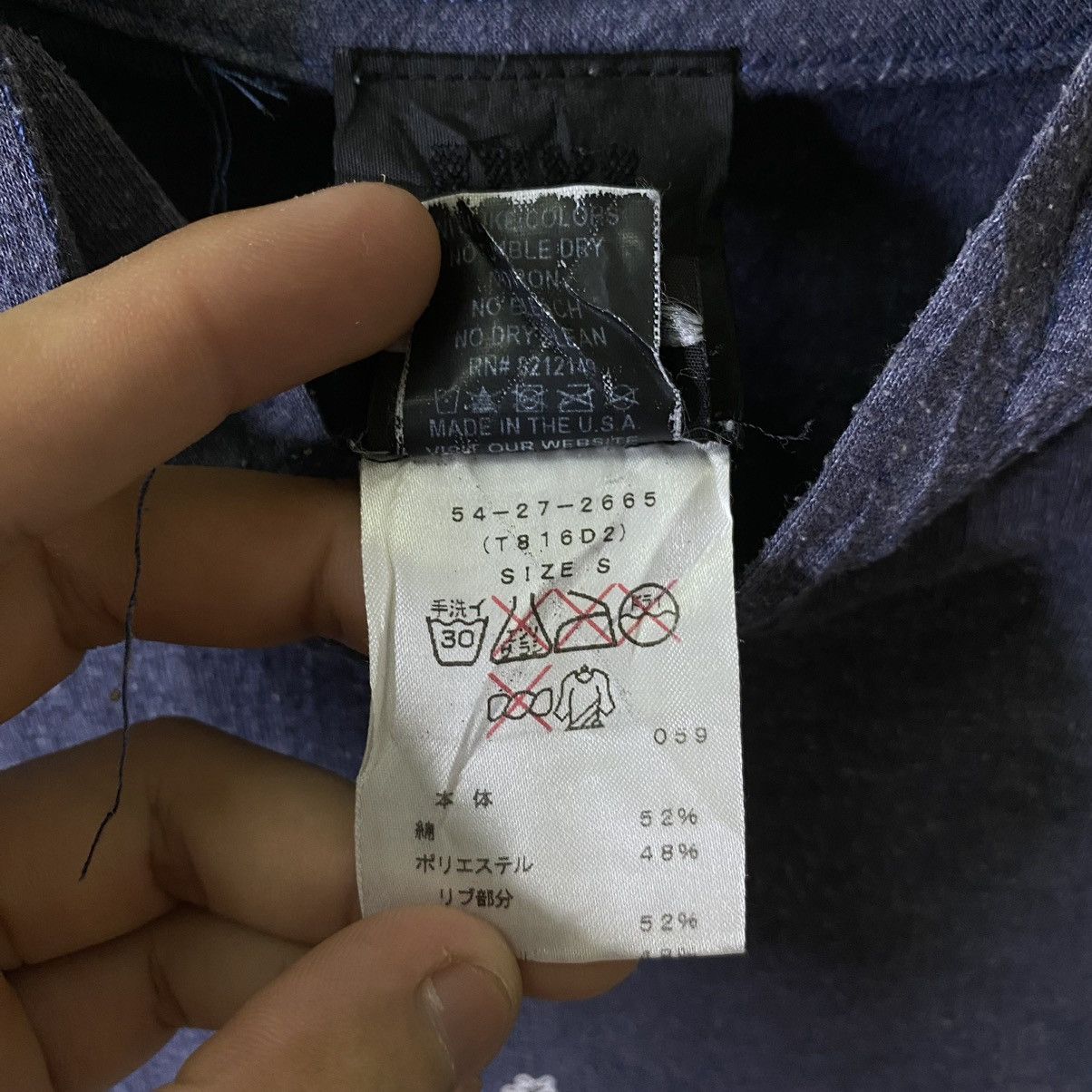 Designer × Vintage 1990s Anna Sui Hooded LS Tee Made in USA Size US S / EU 44-46 / 1 - 5 Thumbnail