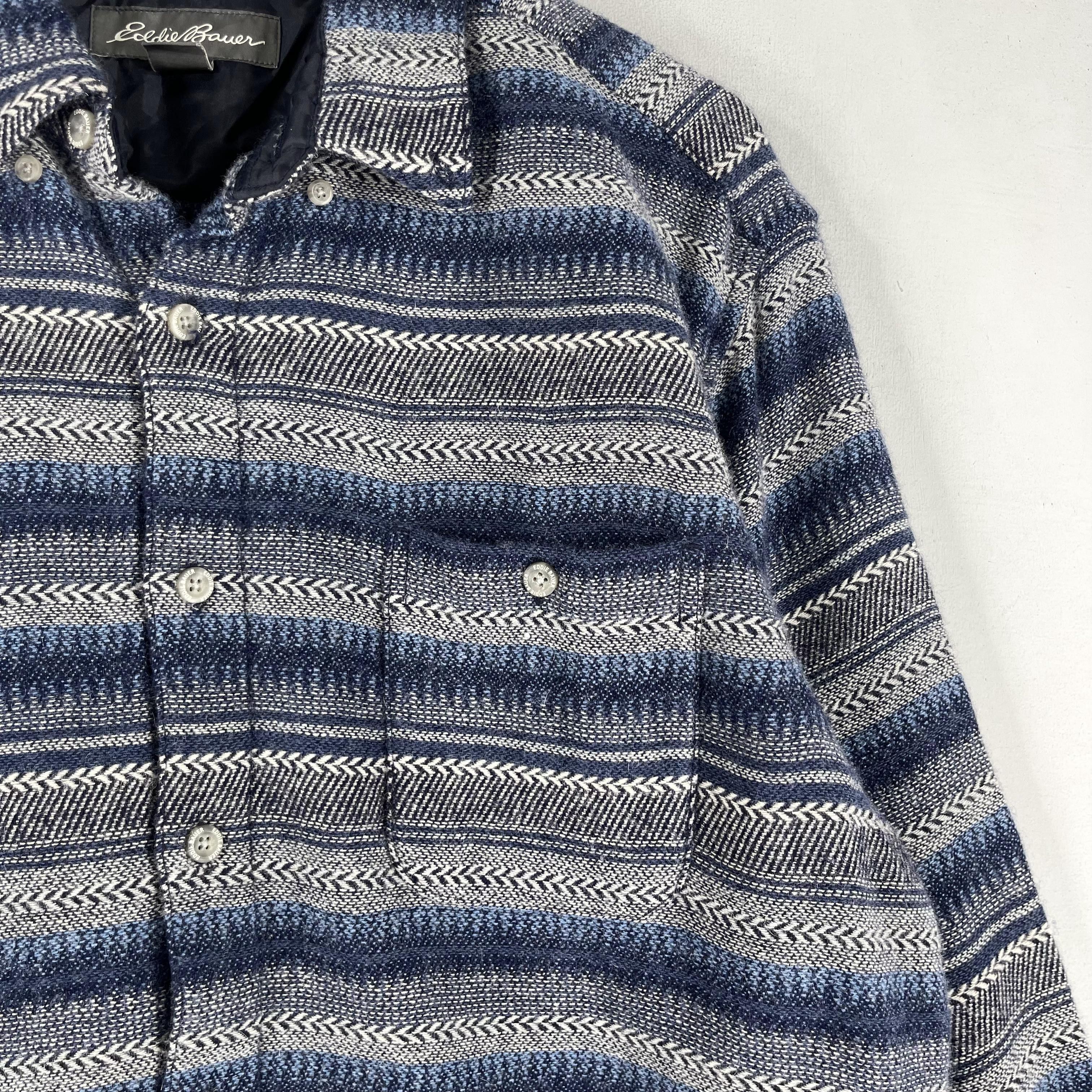 Eddie Bauer Vintage EDDIE BAUER Wool Flannel Jacket Button Up Size US L / EU 52-54 / 3 - 3 Thumbnail