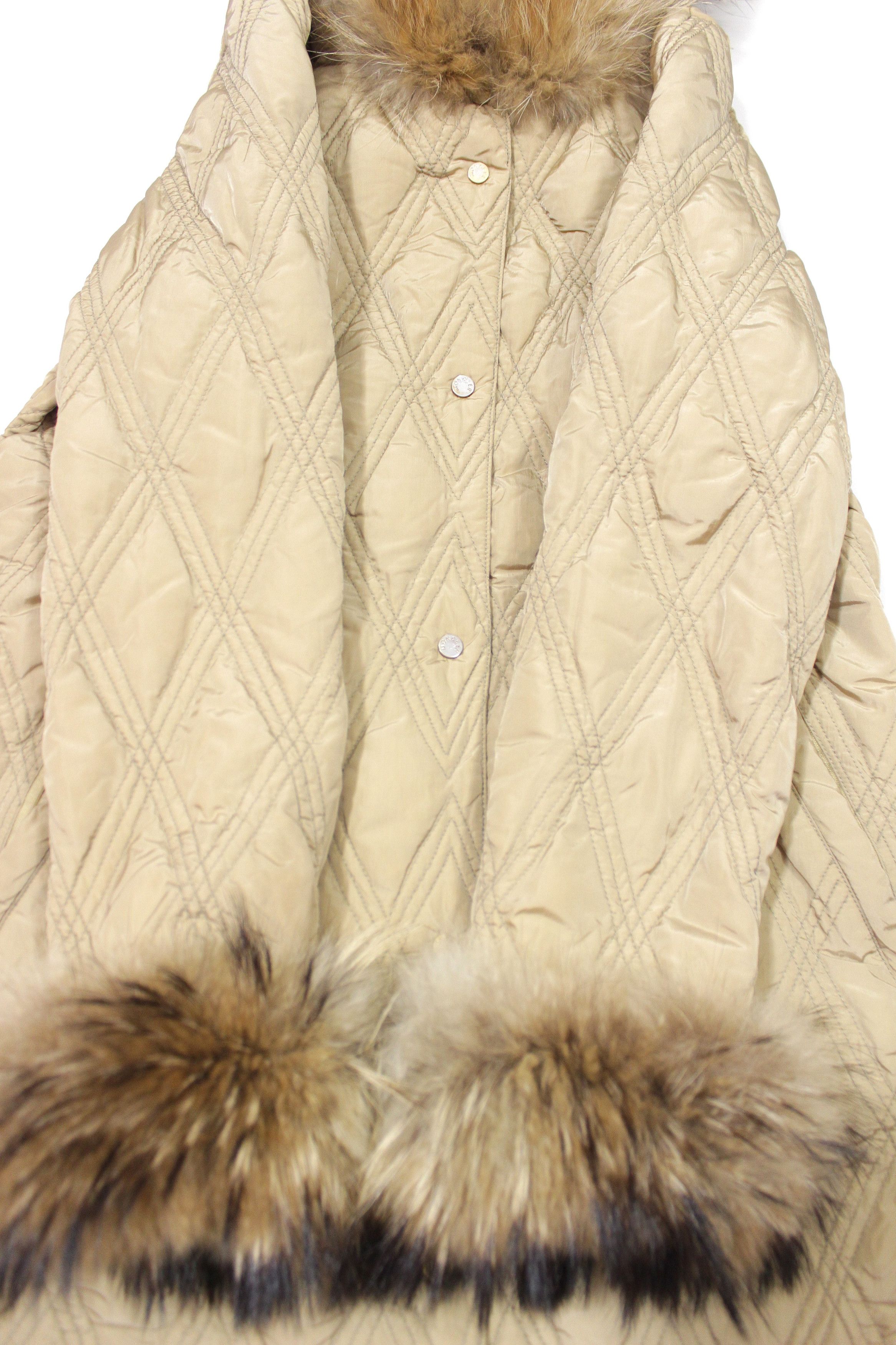 Moncler Goose Down Quilted Fur Jacket Vintage Size M / US 6-8 / IT 42-44 - 6 Thumbnail