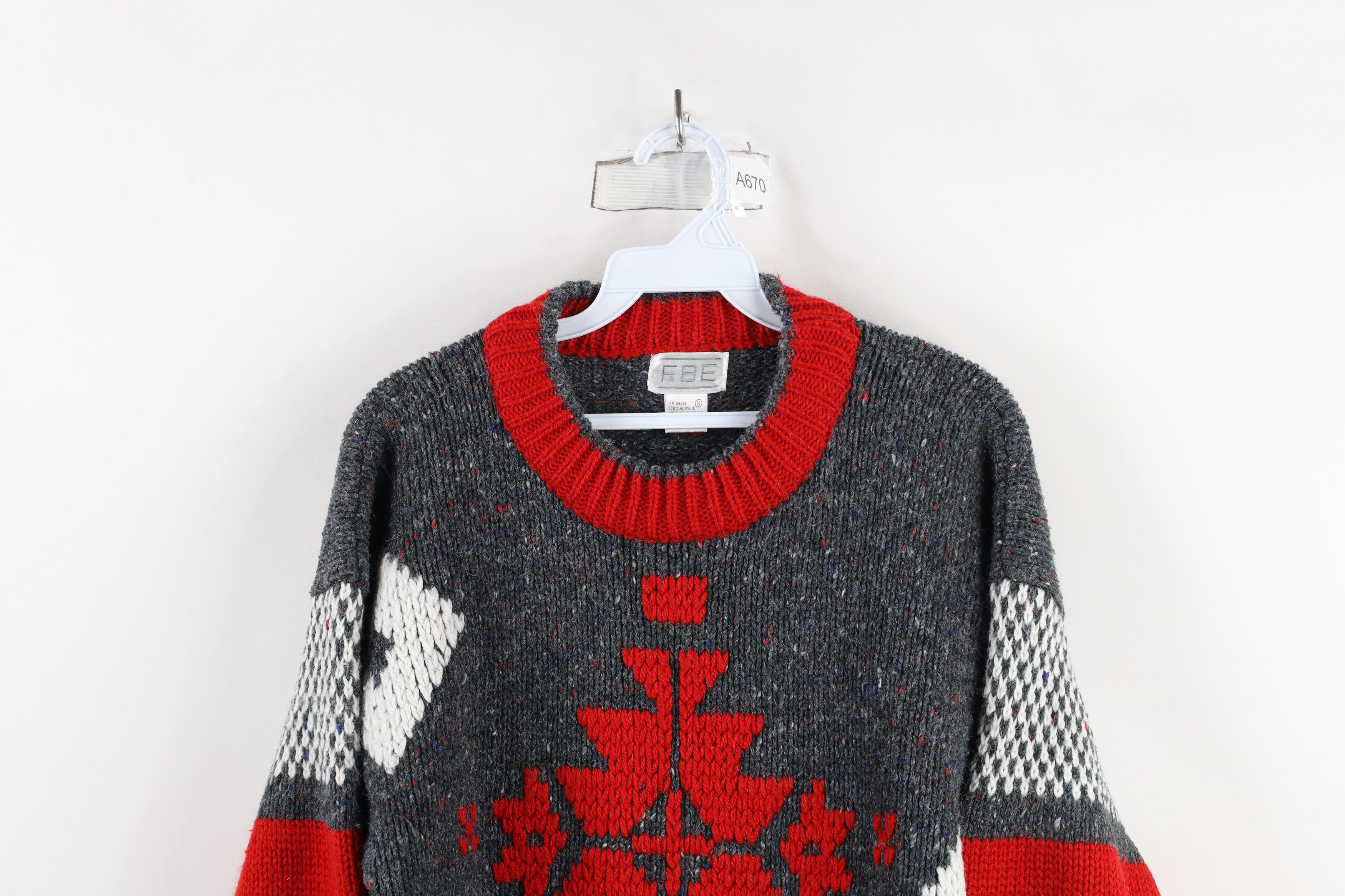 Vintage Vintage 90s Streetwear Rainbow Fleck Southwestern Sweater Size US S / EU 44-46 / 1 - 2 Thumbnail
