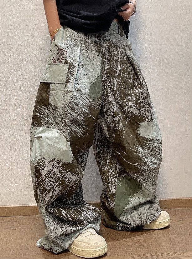 Japanese Brand × Vintage Outdoor retro punk paint-splattered cargo pants Size US 34 / EU 50 - 5 Thumbnail