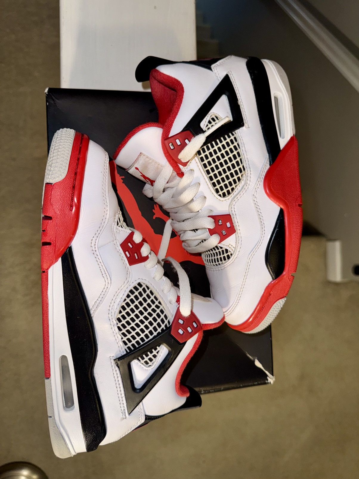 Jordan Brand Jordan 4 Retro - Fire Red (2020) Size US 6 / IT 36 - 5 Thumbnail