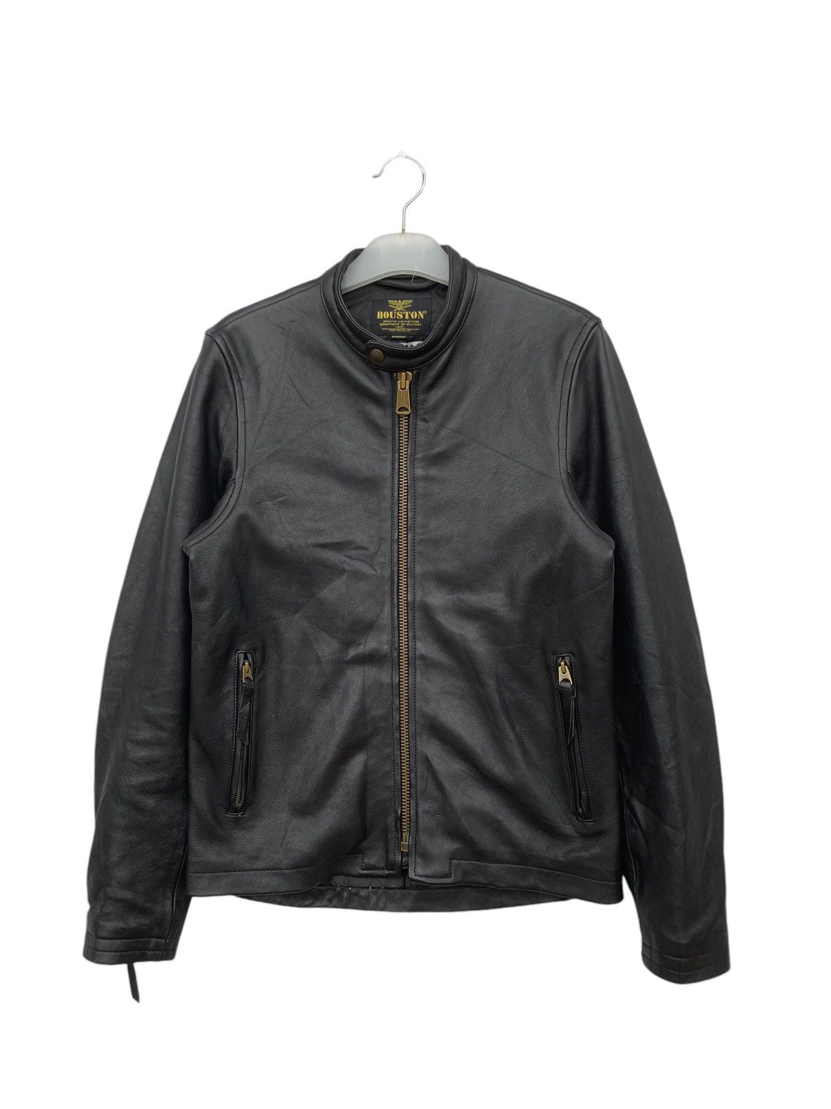 Japanese Brand Vintage Houston Cafe Race Leather Jacket Size US M / EU 48-50 / 2 - 1 Thumbnail