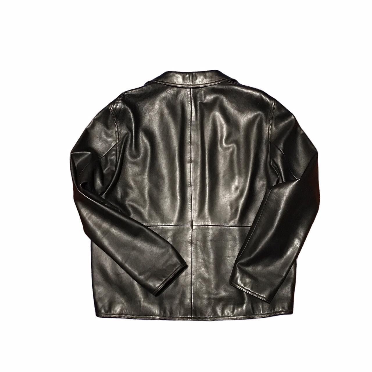 Hugo Boss Hugo Boss Leather Coat Size US XL / EU 56 / 4 - 2 Thumbnail