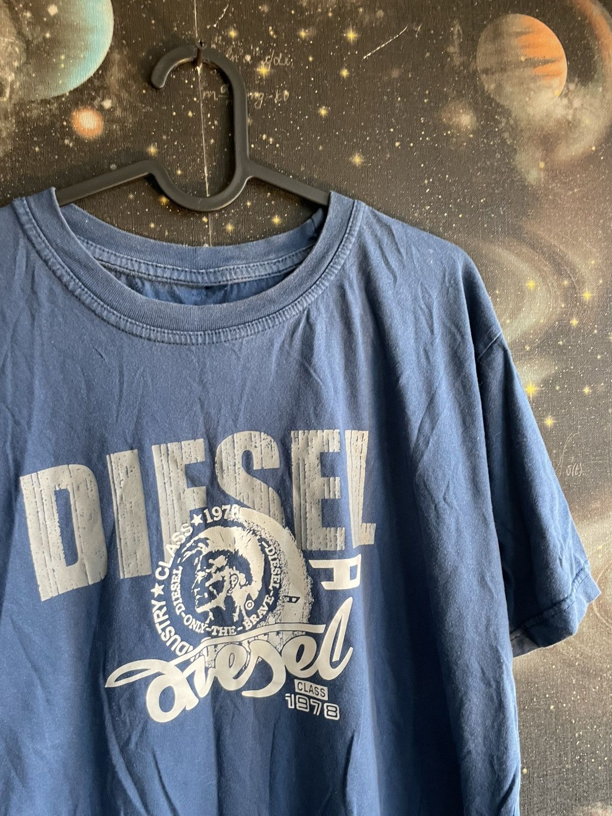Diesel × Vintage VINTAGE Y2K DIESEL JAPANESE AMAZING FADED NAVY RARE T SHIRT Size US M / EU 48-50 / 2 - 2 Thumbnail