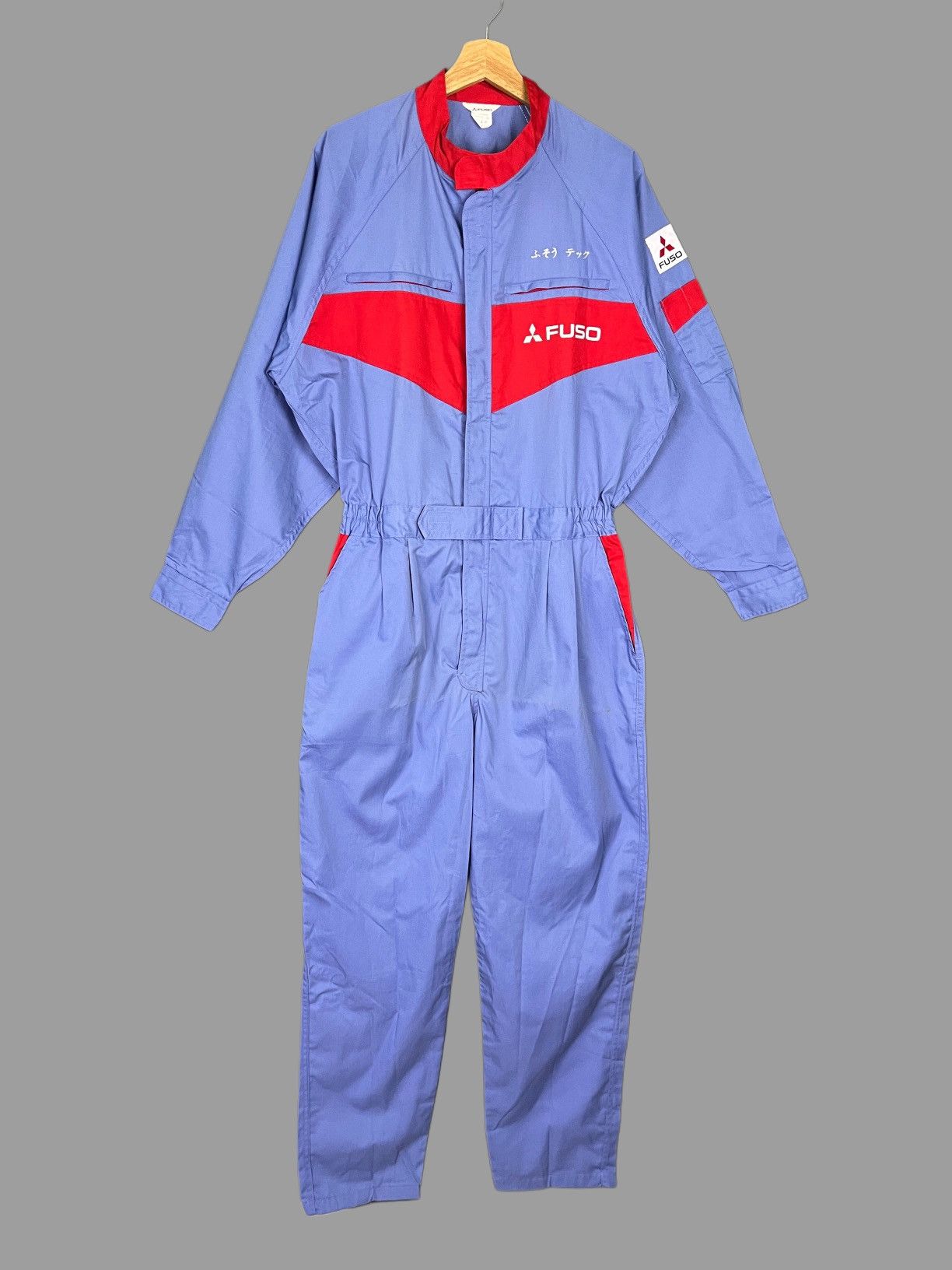 Japanese Brand × Vintage Vintage MITSUBISHI FUSO Truckers Racing Coverall Jacket Size US L / EU 52-54 / 3 - 1 Thumbnail