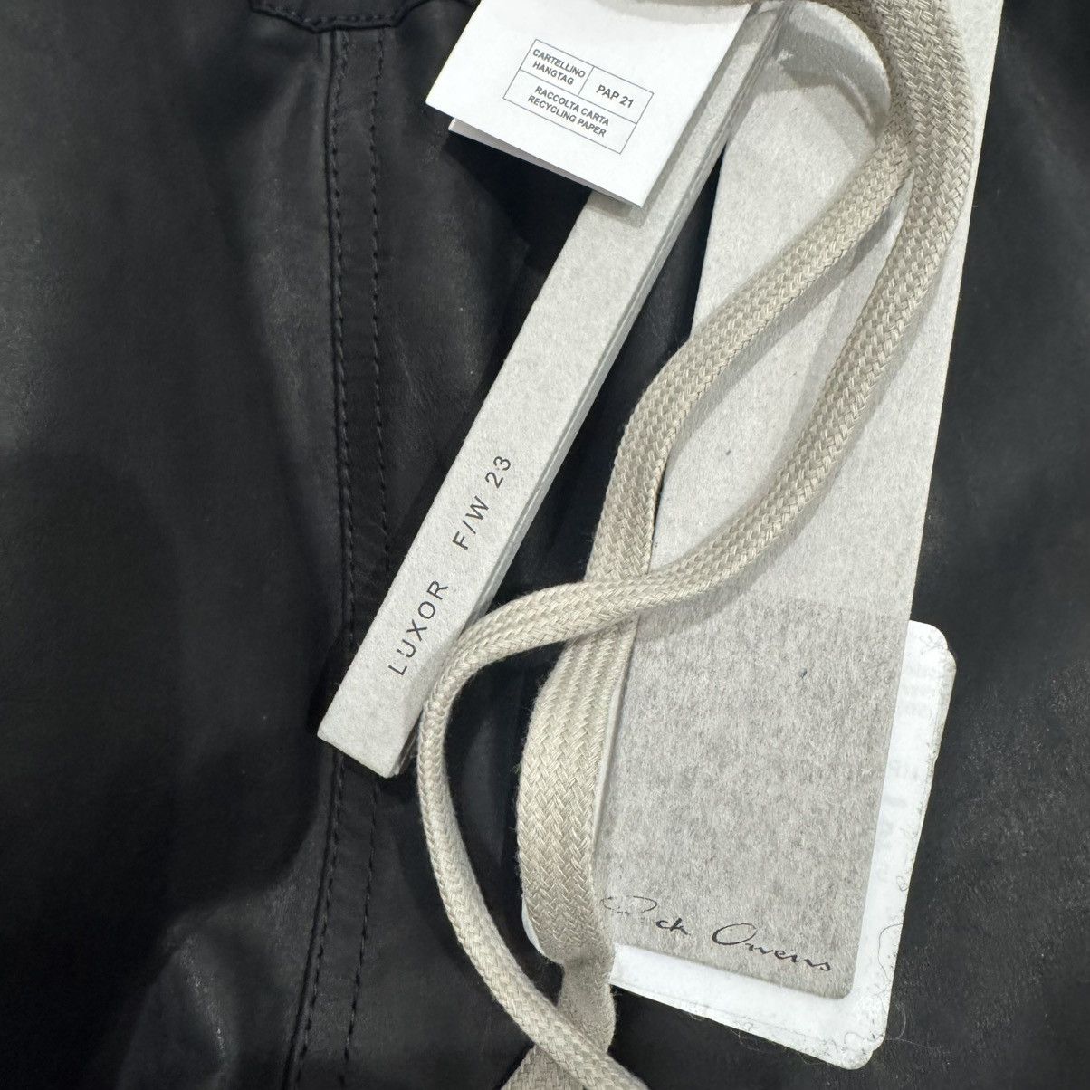 Rick Owens Rick Owens Basket Swingers Drawstring Leather Shorts Black Size US 38 / EU 54 - 8 Thumbnail