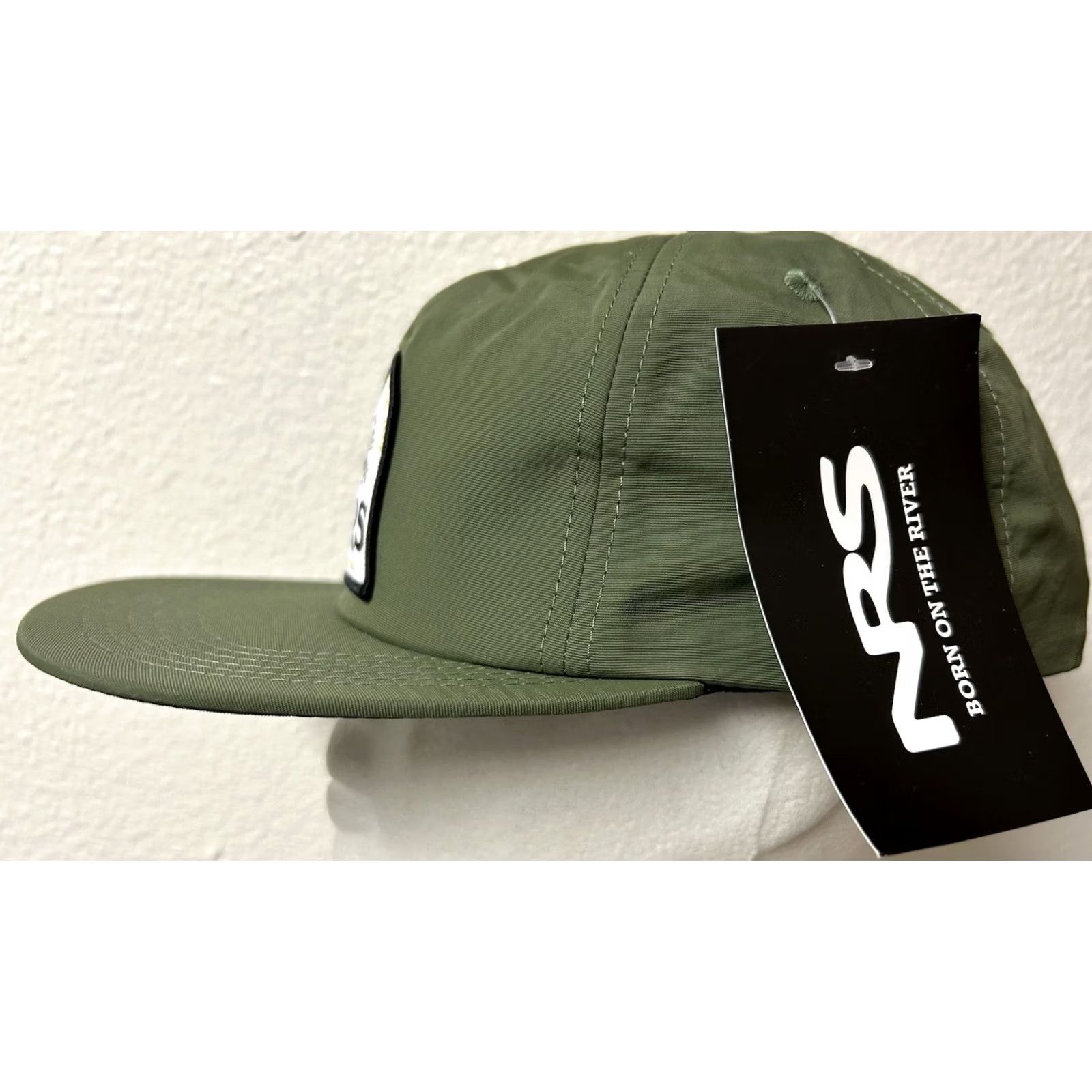Vintage NWT Brist NRS Fly Fishing Rafting Snapback Hat One Size Green USA Size ONE SIZE - 4 Thumbnail