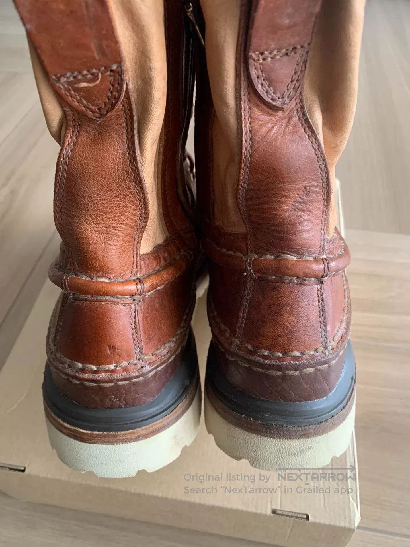 Visvim visvim grizzly boots vintage brown leather footwear. Size US 10.5 / EU 43-44 - 4 Thumbnail