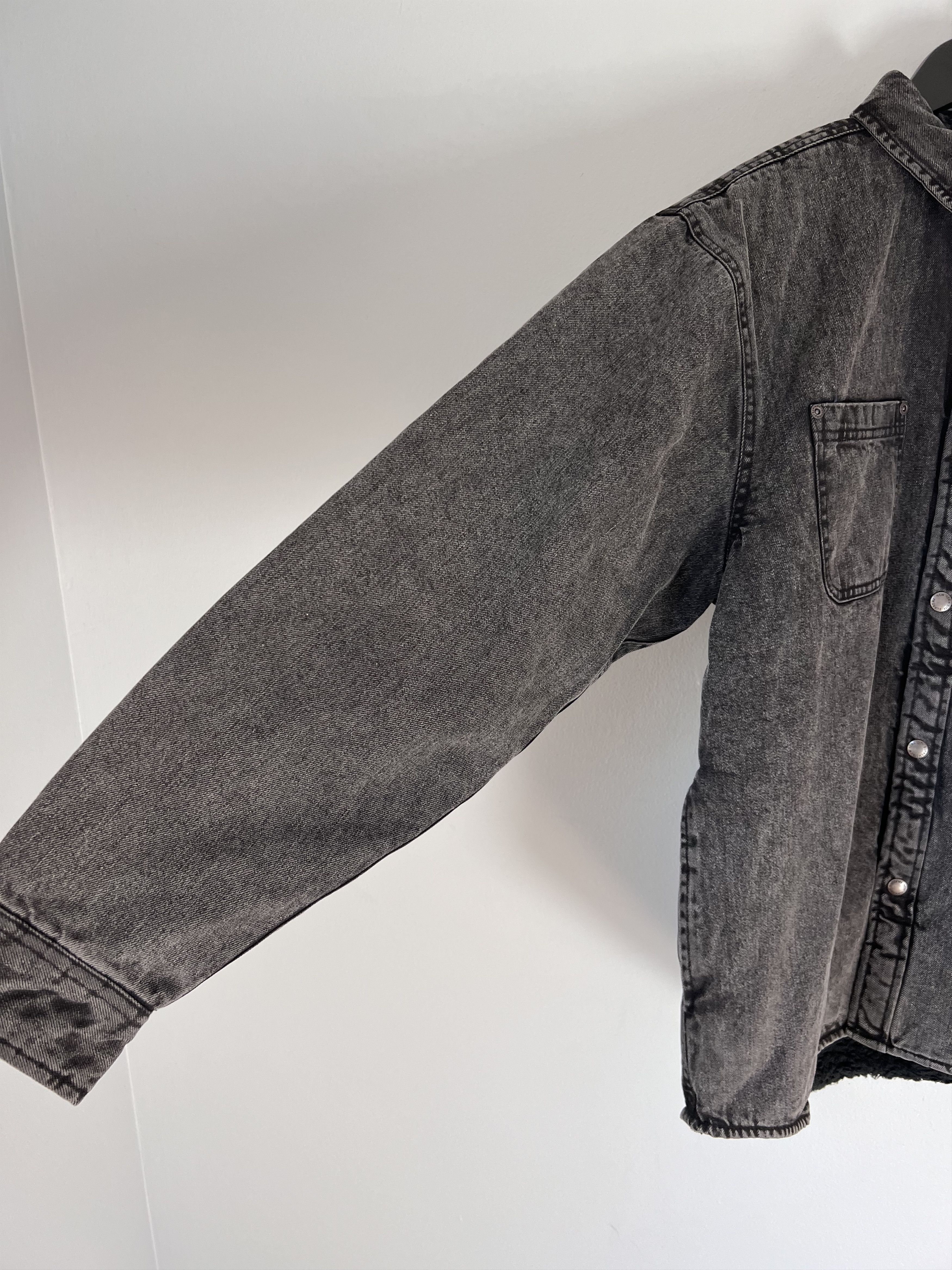 Supreme Supreme Faux Shearling Denim Work Shirt in Black Size US M / EU 48-50 / 2 - 5 Thumbnail