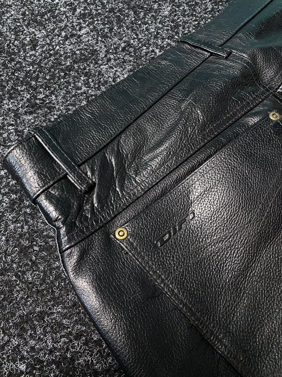 Leather Difi Leather Moto Biker Racing Pants Opium y2k Size US 33 - 18 Thumbnail