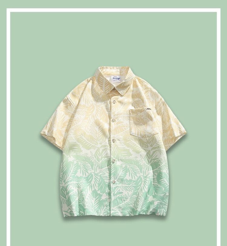 Other Graffiti Fade-effect Multi-color Button Up Shirt Size US M / EU 48-50 / 2 - 7 Thumbnail