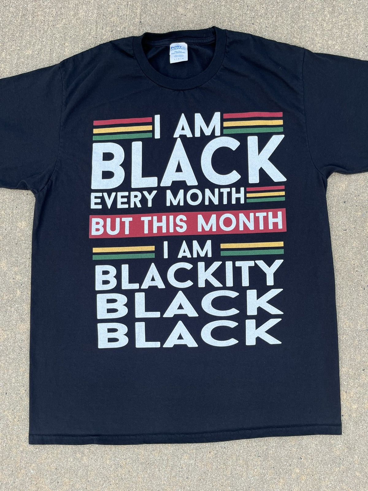 Other CRAZY VINTAGE ADULT HUMOR “I AM BLACK EVERY MONTH” T-SHIRT Size US L / EU 52-54 / 3 - 3 Thumbnail