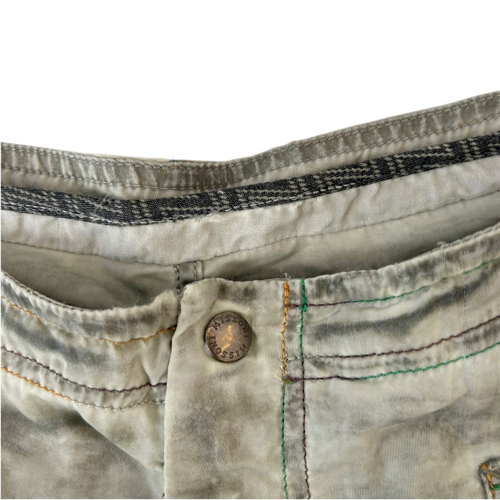 Missoni Missoni Green Burn Out Utility Shorts Sz 42 Size US 42 / EU 58 - 2 Thumbnail