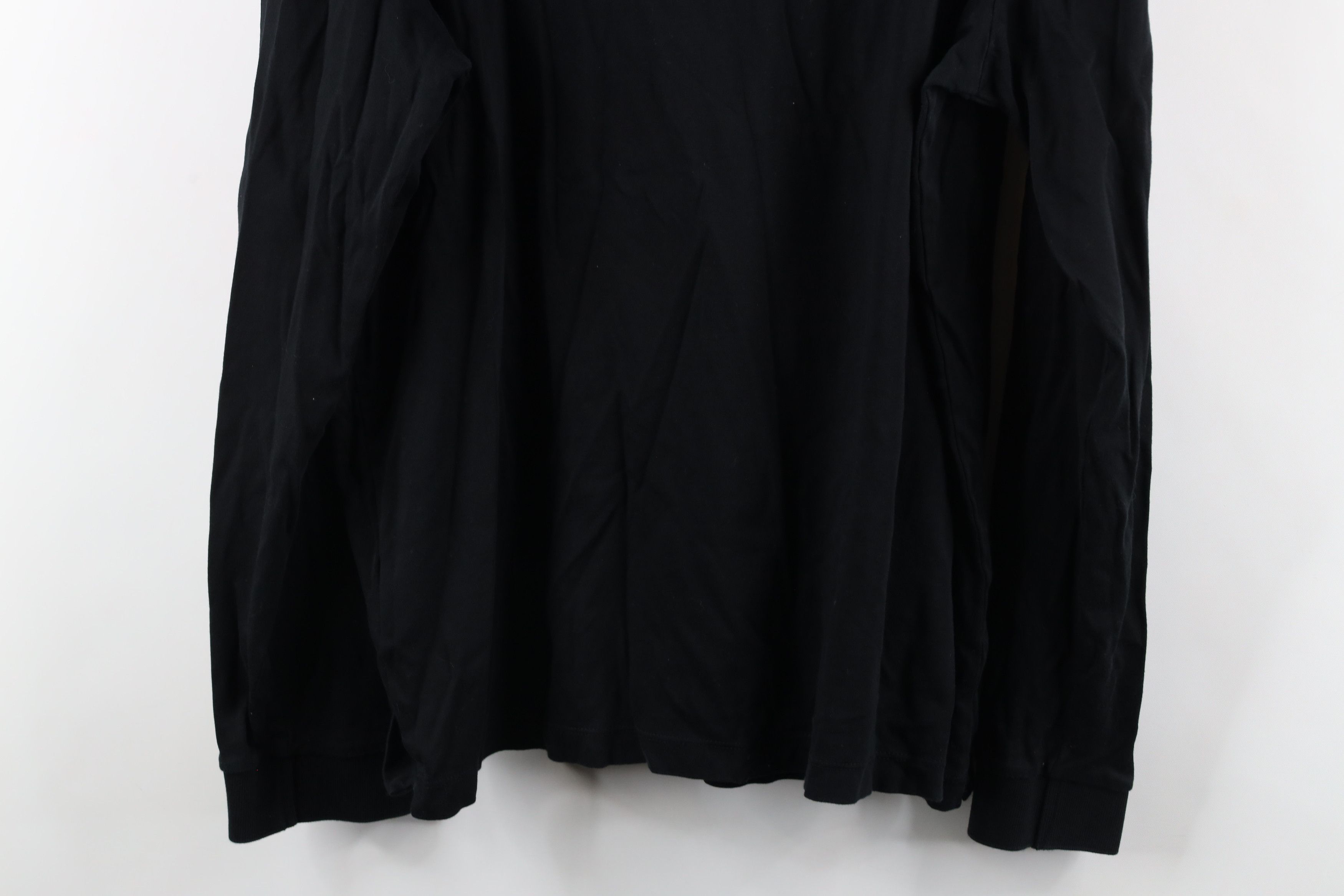 Hugo Boss × Vintage Hugo Boss Italian Yarn Collared Long Sleeve Polo Black Size US XL / EU 56 / 4 - 10 Thumbnail