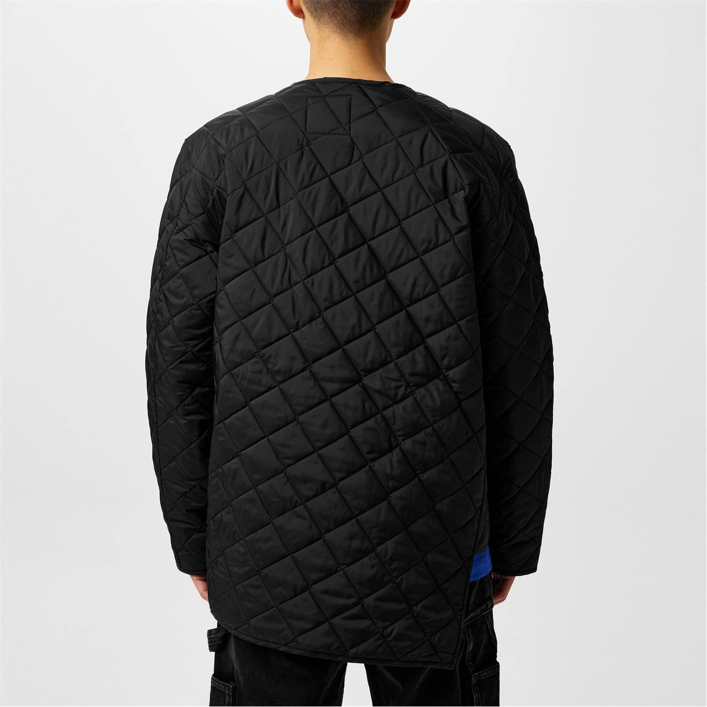 Comme des Garcons SHIRT o1g2r1mq0426 Asymmetrical Quilted Jacket in Black Size US L / EU 52-54 / 3 - 3 Thumbnail