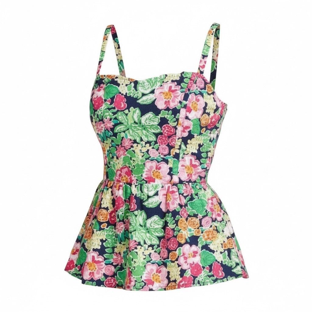 Lilly Pulitzer Lilly Pulitzer Gardenia Peplum top sz.4 Size S / US 4 / IT 40 - 3 Thumbnail