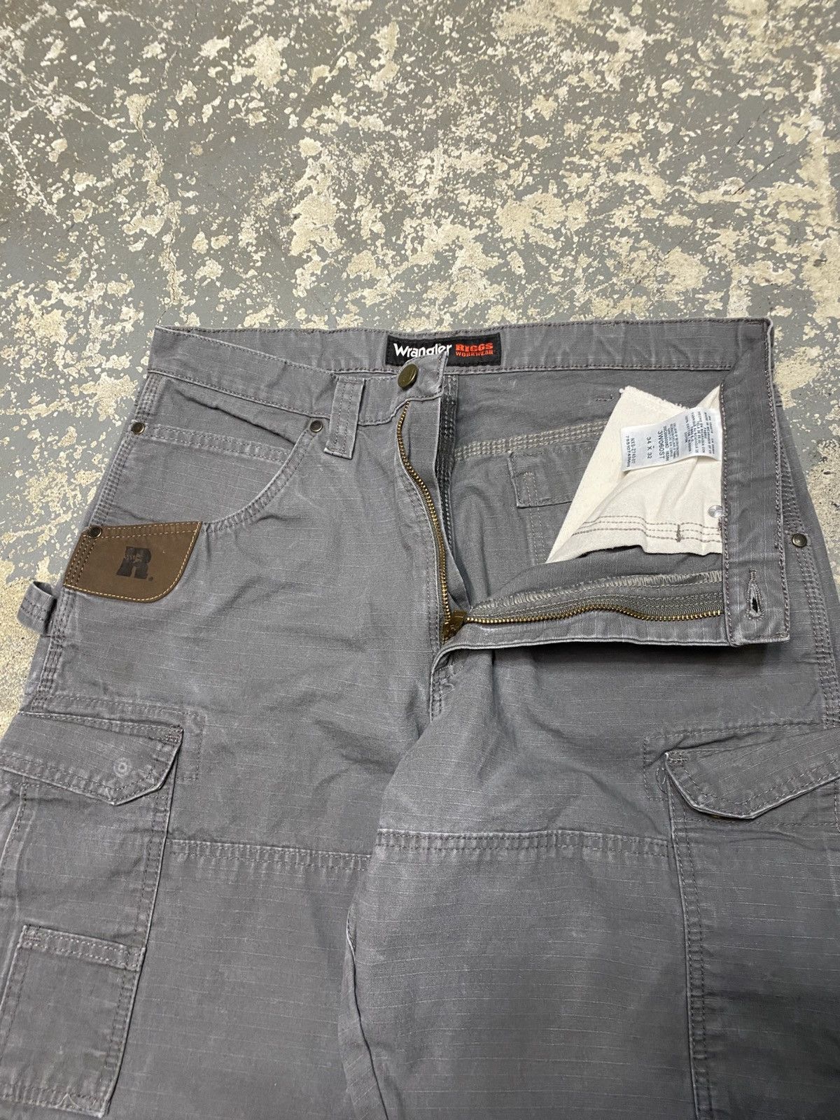 Carhartt × Dickies × Vintage Vintage Wrangler Riggs Carpenter Double Knee Baggy Fit Pants Size US 35 - 7 Thumbnail