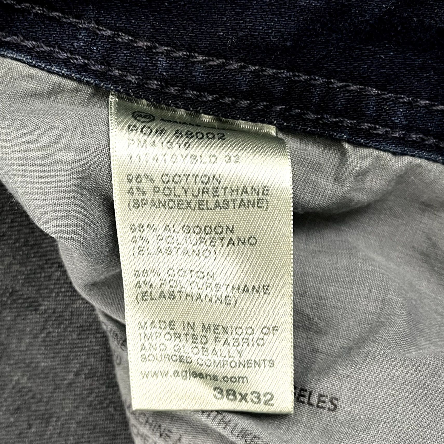 Denime VINTAGE AG ADRIANO GOLDSCHMIED Jeans Mens 38 x 28 GRADUATE Tailored Led Dark Blue Denim Size US 38 / EU 54 - 3 Thumbnail