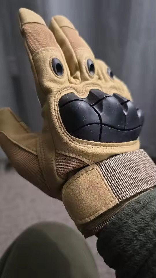 Japanese Brand HARD Shell Knuckle Tactical Gloves - Size XL Size ONE SIZE - 8 Thumbnail