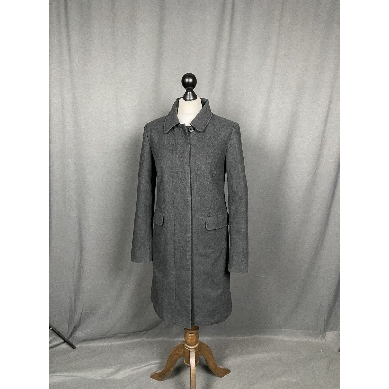 Prada Prada Milano Women's Gray Long Trench Over Coat Size 40 Size S / US 4 / IT 40 - 2 Thumbnail