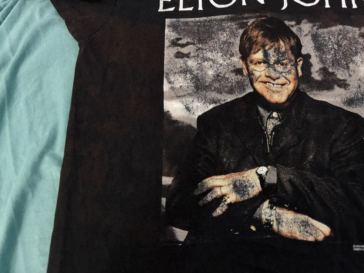 Vintage Thrashed Vintage 90s Elton John & Ray Cooper 1995 T Shirt Size US L / EU 52-54 / 3 - 6 Thumbnail