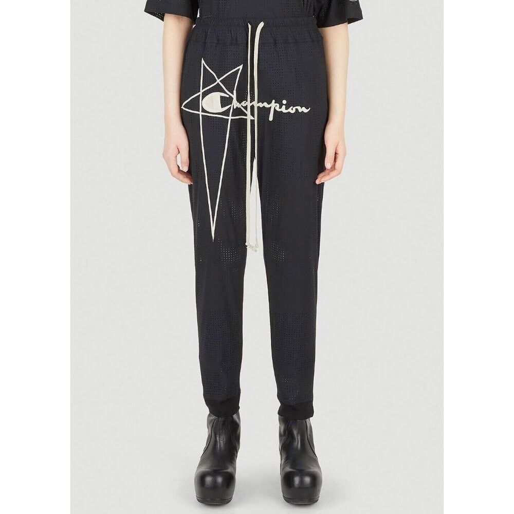image of Champion Embroidered Mesh Track Pants Xs 2 New in Black, Women's (Size 26)