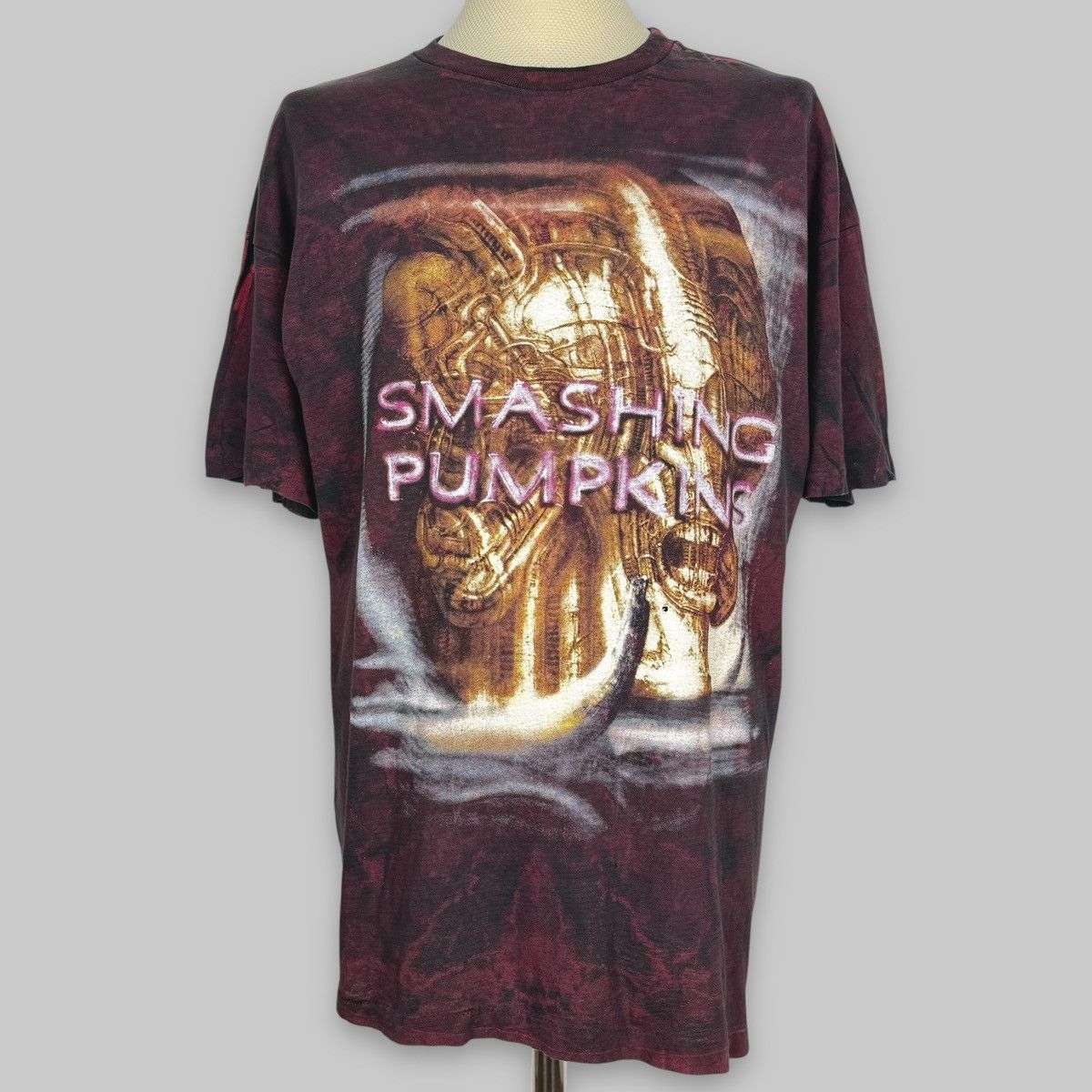Band Tees Vintage Early 90s Smashing Pumpkins Necronom AllOver T Shirt Size US XL / EU 56 / 4 - 1 Thumbnail