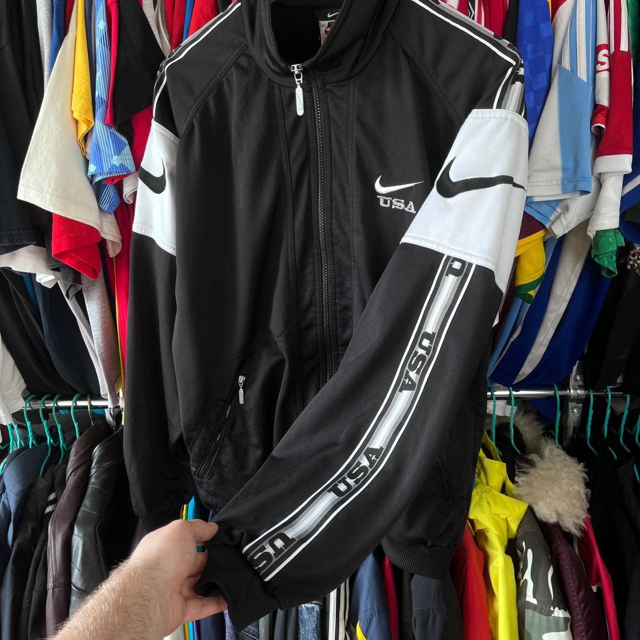 Nike Vintage 90s Nike USA Track Jacket Activewear Sportswear Size US M / EU 48-50 / 2 - 9 Thumbnail