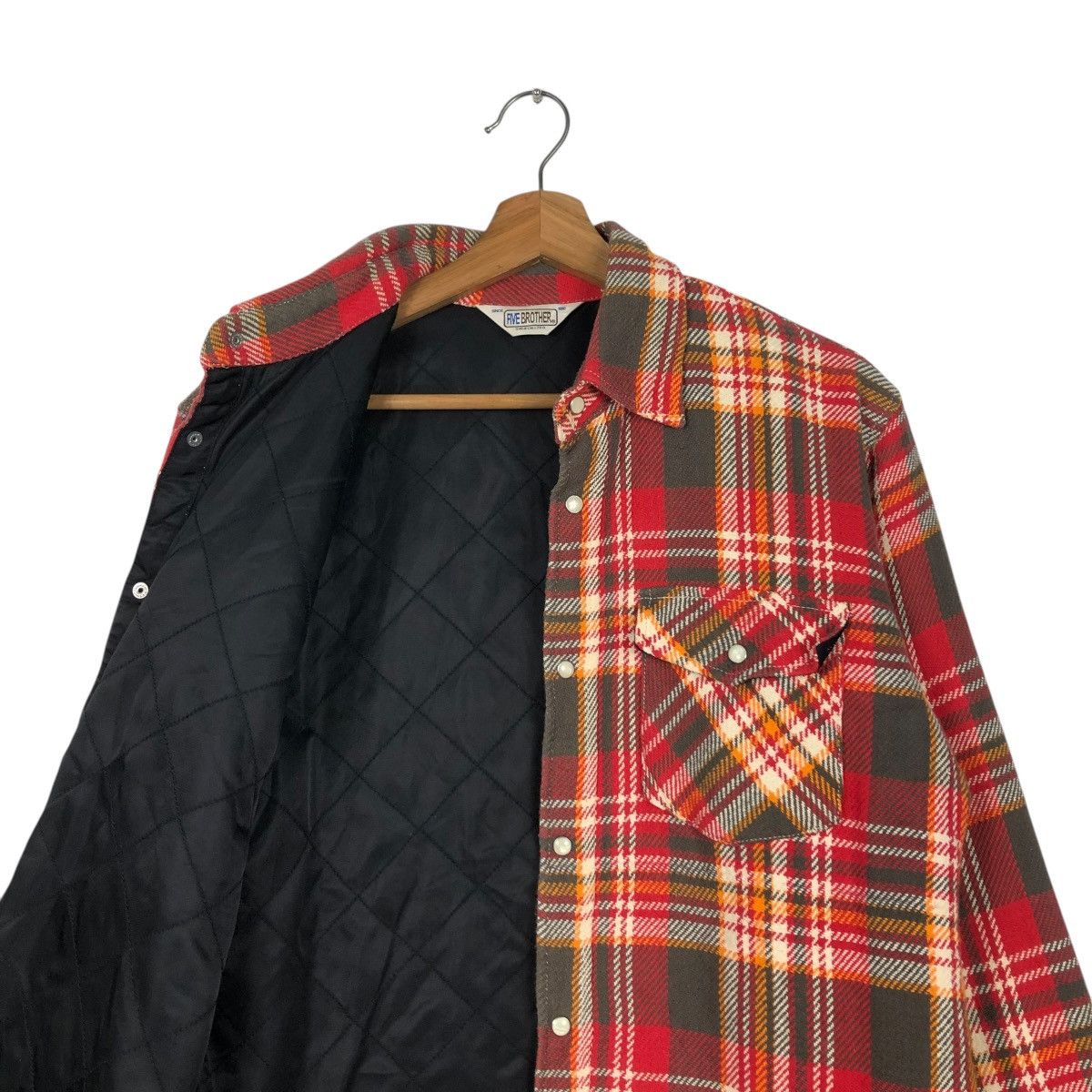 FiveBrother × Vintage 🔥VINTAGE FLANNEL JACKET FIVE BROTHER UNION MADE TARTAN Size US S / EU 44-46 / 1 - 14 Thumbnail
