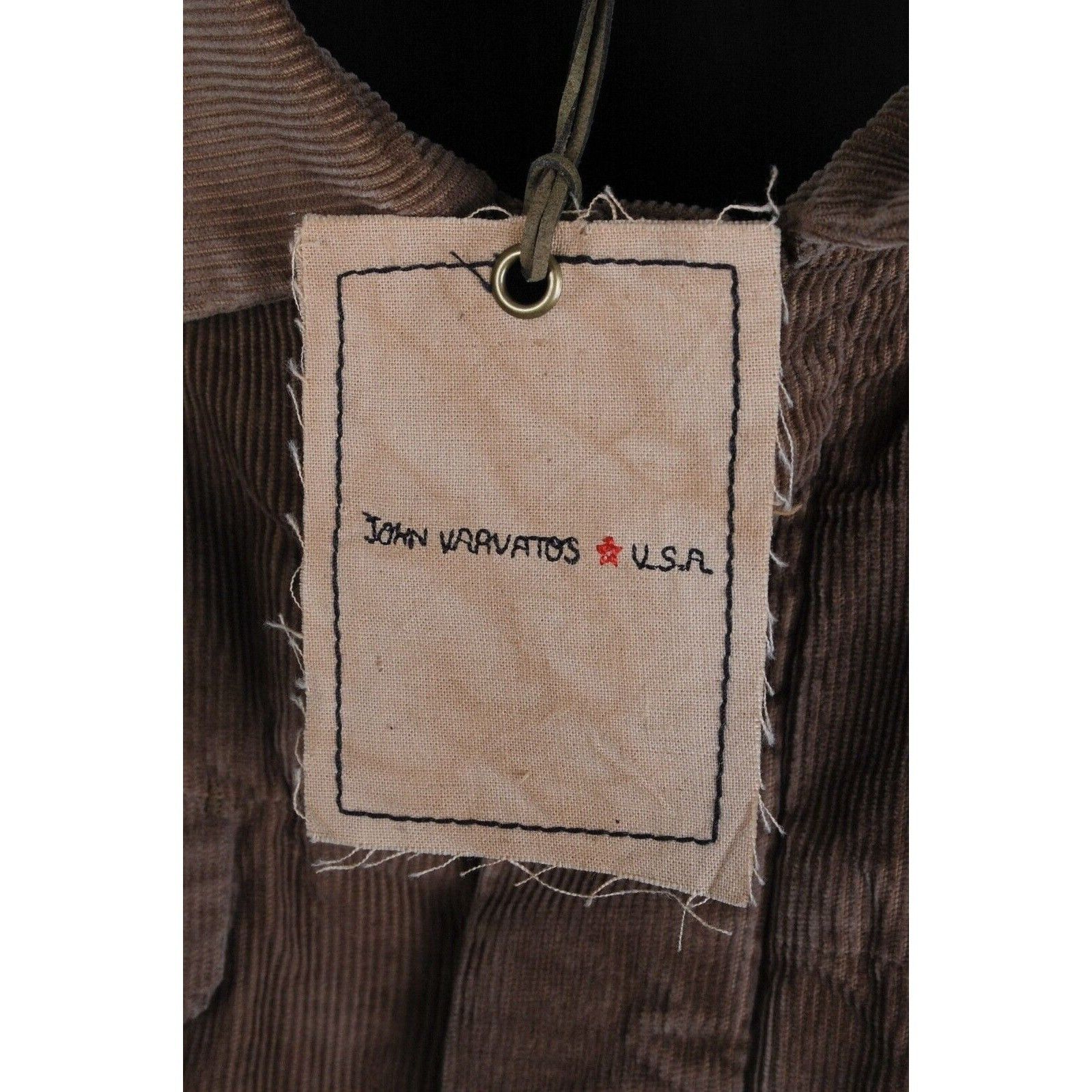 John Varvatos John Varvatos Men Denim Cord Brown Light Jacket Size S Size US S / EU 44-46 / 1 - 6 Thumbnail
