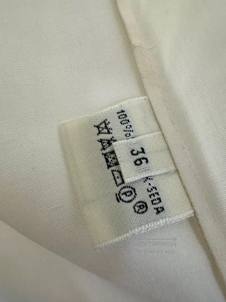 Hermes Hermes White Silk Sleeveless Top Size XS / US 0-2 / IT 36-38 - 4 Thumbnail