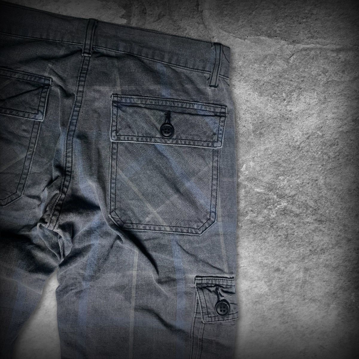 Hysteric Glamour Hysteric Glamour Grey Plaid Utility Slim Pants Size US 26 / EU 42 - 7 Thumbnail