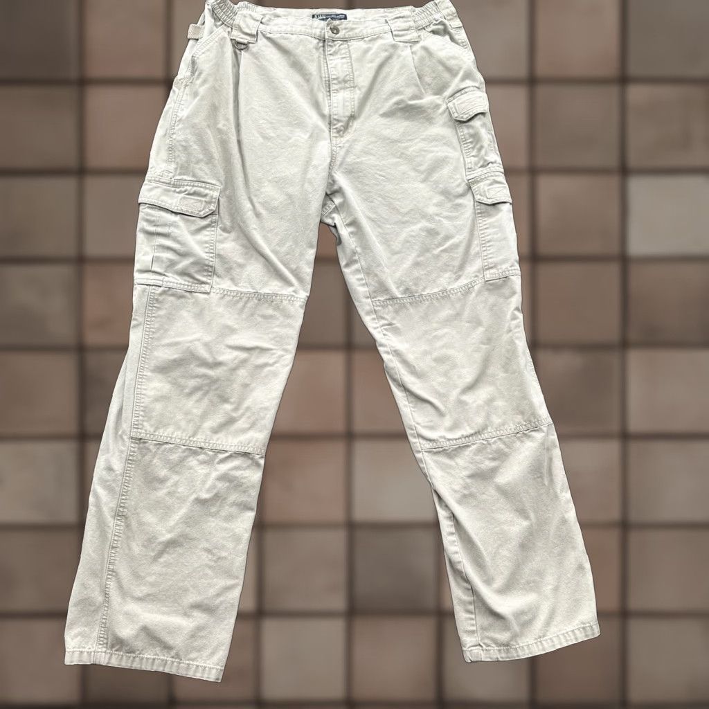 Vintage 5.11 Tactical Pants Men 38/34 Tan Cotton Polyester Cargo Straight Regular Inseam 31 35 Waist USA Outdoors Workwear Size US 38 / EU 54 - 1 Thumbnail
