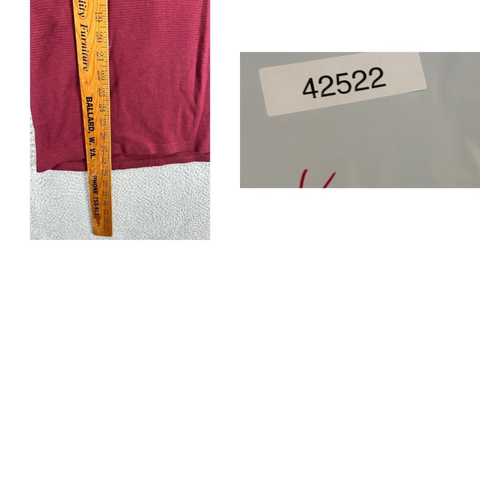 Polo Ralph Lauren Polo Ralph Lauren Shirt Adult XL Red Sleepwear Pony Thermal Long Sleeve Tee Mens Size US XL / EU 56 / 4 - 8 Thumbnail