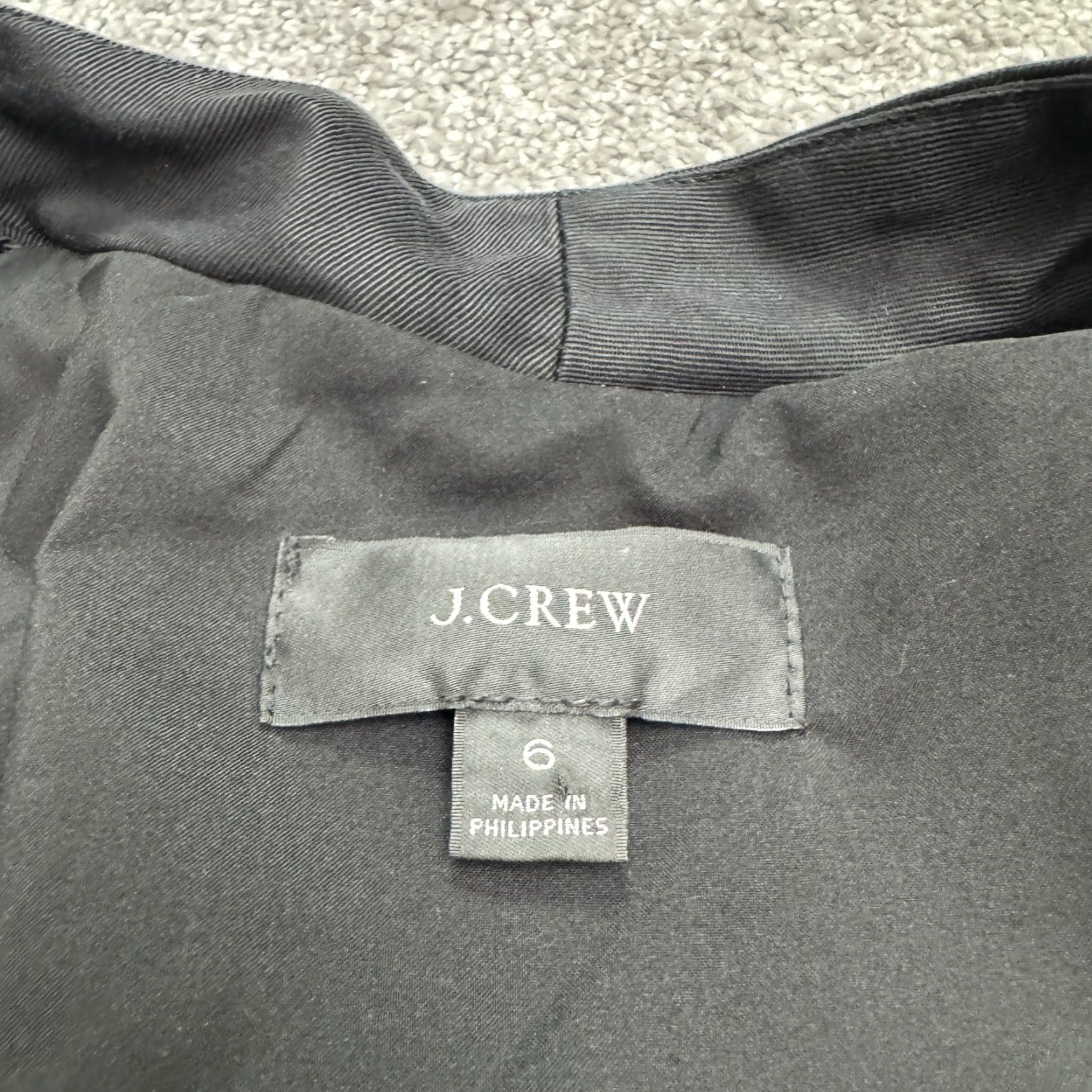 J.Crew J.Crew Jacket Womens 6 Black Open Front Twill Gramercy Blazer Classic Going Out Size M / US 6-8 / IT 42-44 - 4 Thumbnail