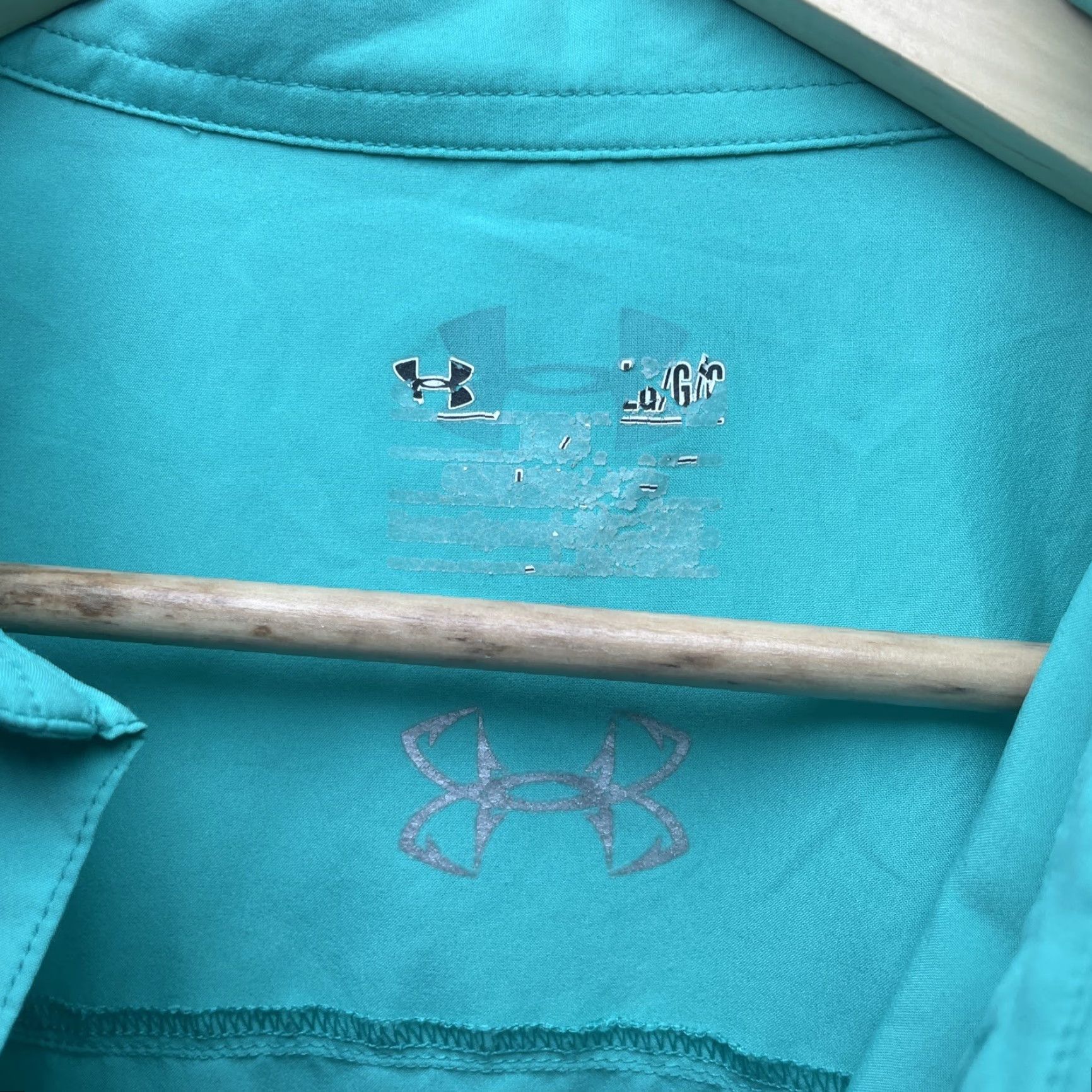 Under Armour Under Armour Polo Shirt Polo Mens Size L Athletic Long Sleeve Button Up Teal, Golf, Activewear Size US L / EU 52-54 / 3 - 2 Thumbnail