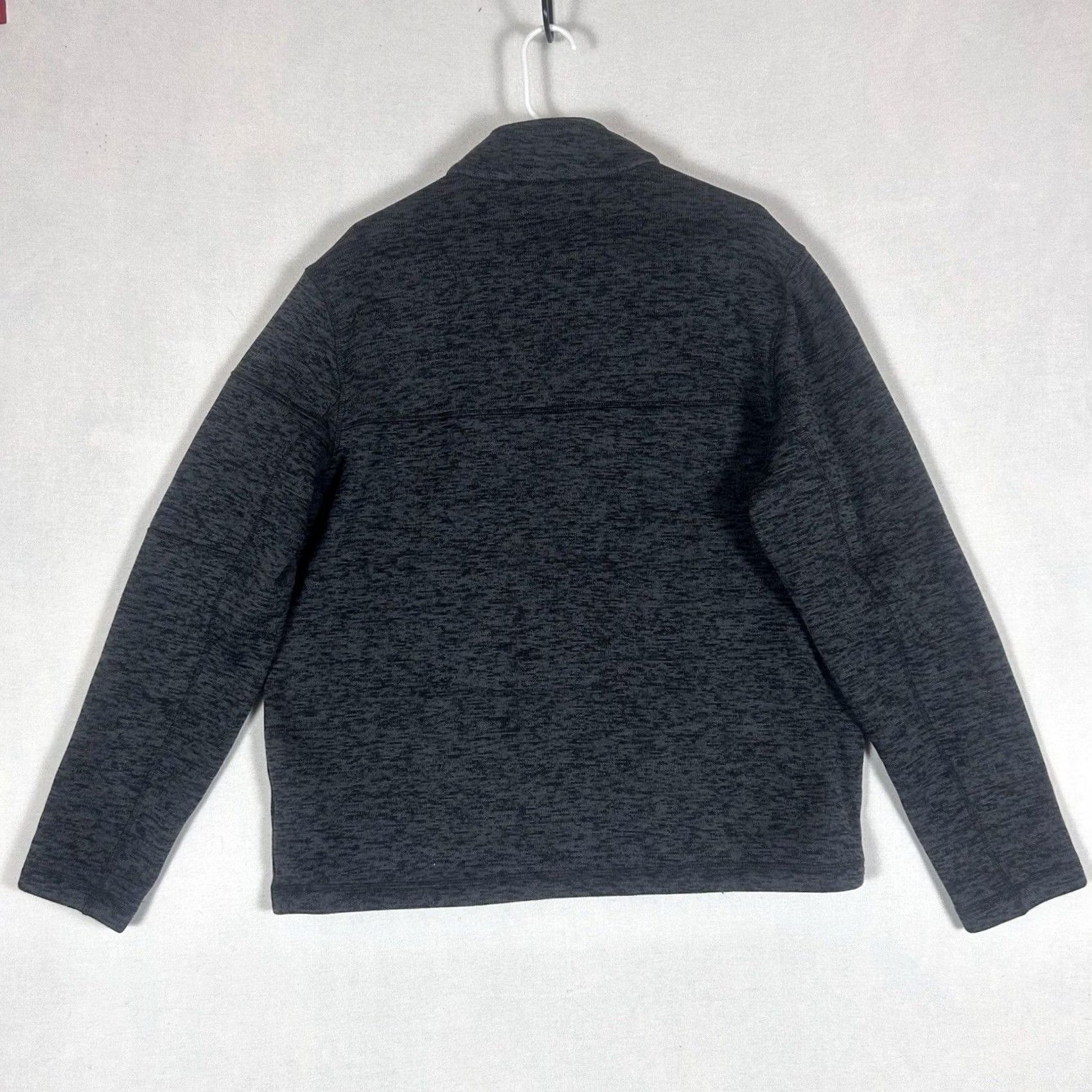 Lands' End Lands' End Mens Fleece 1/4 Zip Pullover XL Gray Long Sleeve Top Regular Fit Size US XL / EU 56 / 4 - 7 Thumbnail