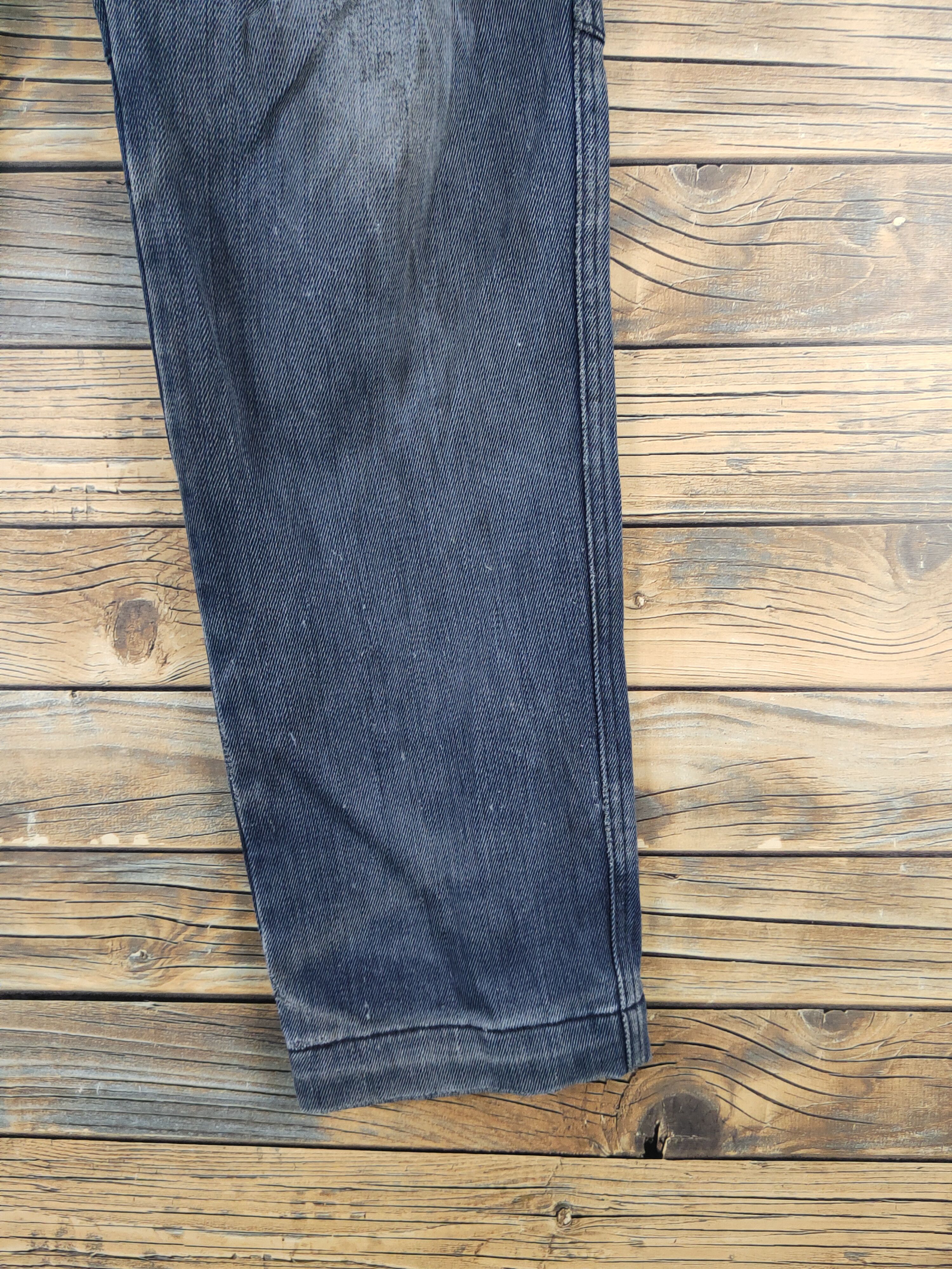 Japanese Brand Hop-Scot Dark Blue Faded Distressed Ripped Jeans #W1983 Size US 30 / EU 46 - 7 Thumbnail