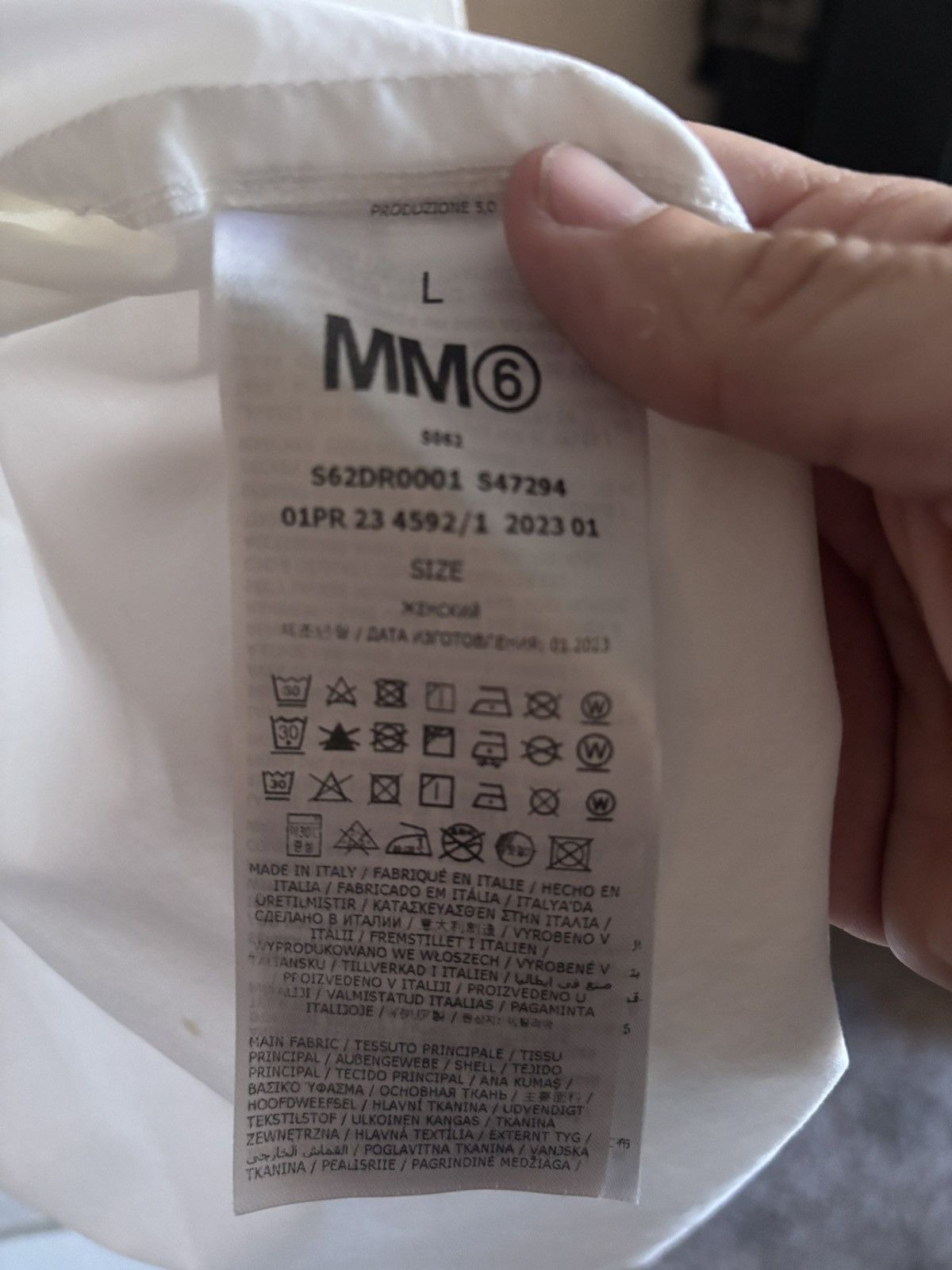 Maison Margiela MARGELA MM6 OVERSIZED BUTTON UP SHIRT Size US L / EU 52-54 / 3 - 7 Thumbnail
