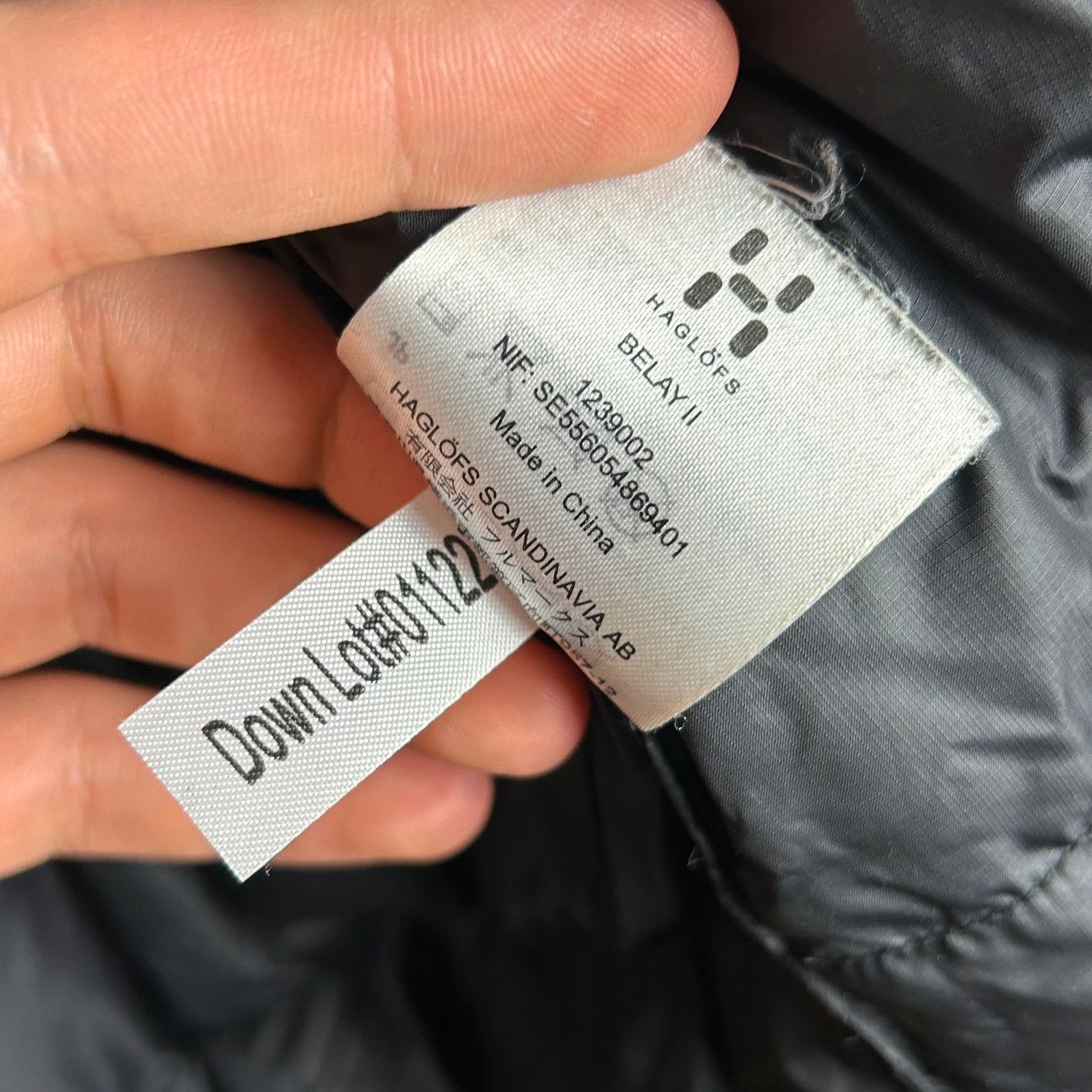 Designer × Haglofs Haglofs Belay II puffer jacket with hood black mini print Size US S / EU 44-46 / 1 - 10 Thumbnail