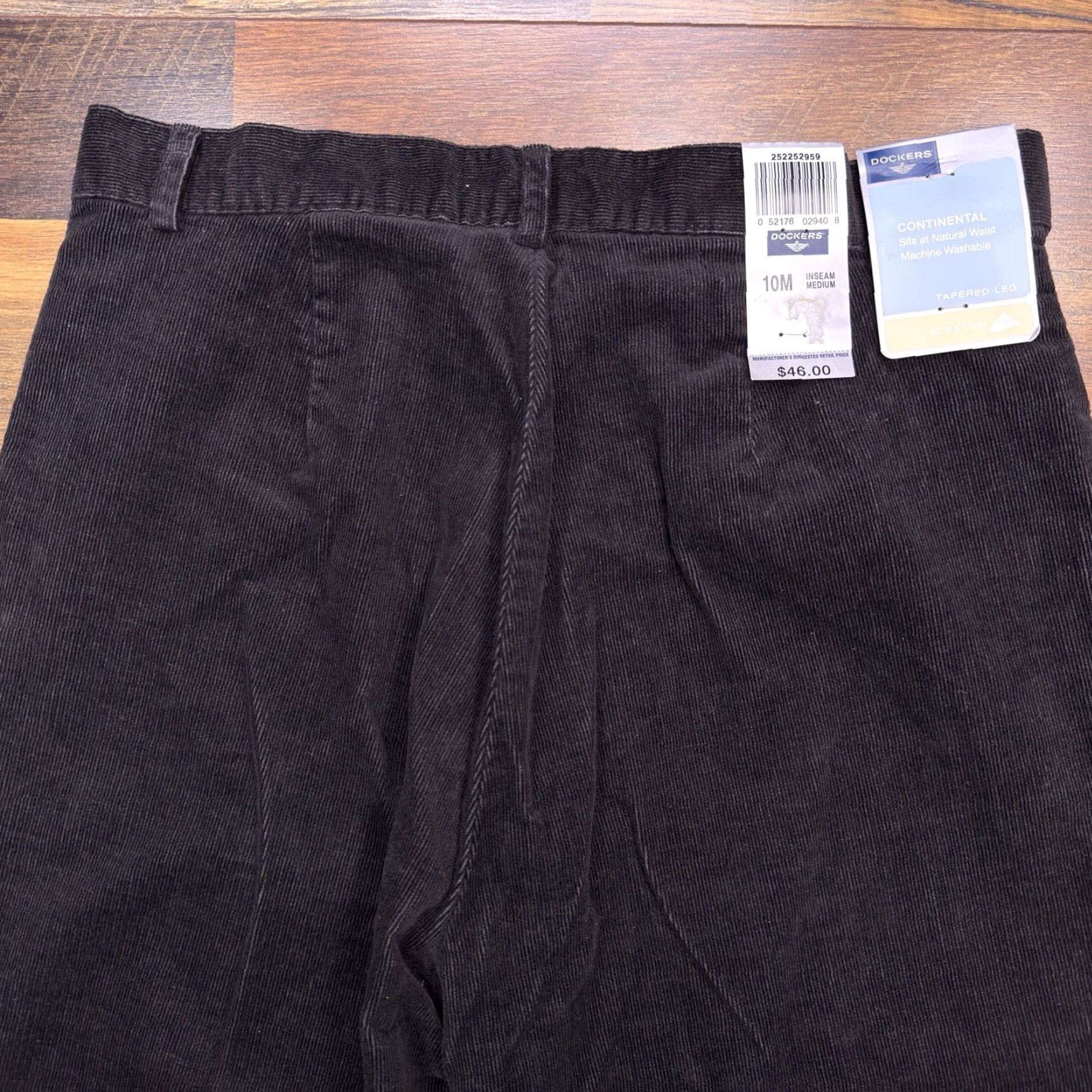 Dockers VINTAGE Dockers Black ContINENTAL Pants Womens 10M High Rise Tapered Leg Stretch New Size 32" / US 10 / IT 46 - 7 Thumbnail