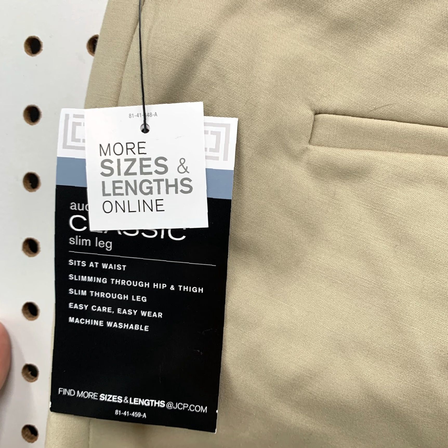 Liz Claiborne Liz Claiborne Pants Womens 10 Beige Chino Slim Fit 32x30 Slimming Classic Slimming Size 32" / US 10 / IT 46 - 5 Thumbnail