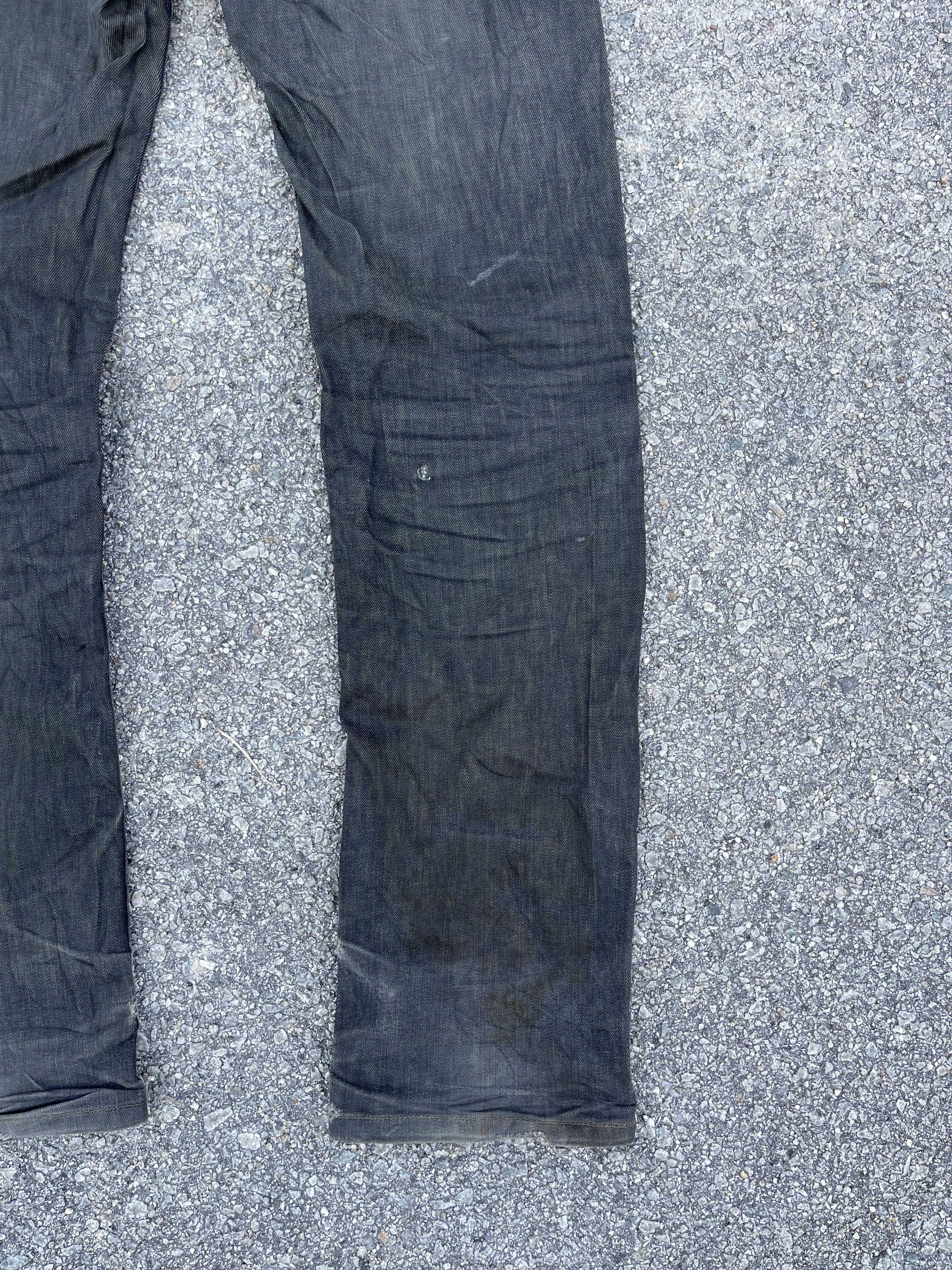 Designer × Helmut Lang × Vintage Vintage Helmut Lang Low Waist Contour Fit Raw Elastic Denim Size US 31 - 20 Thumbnail