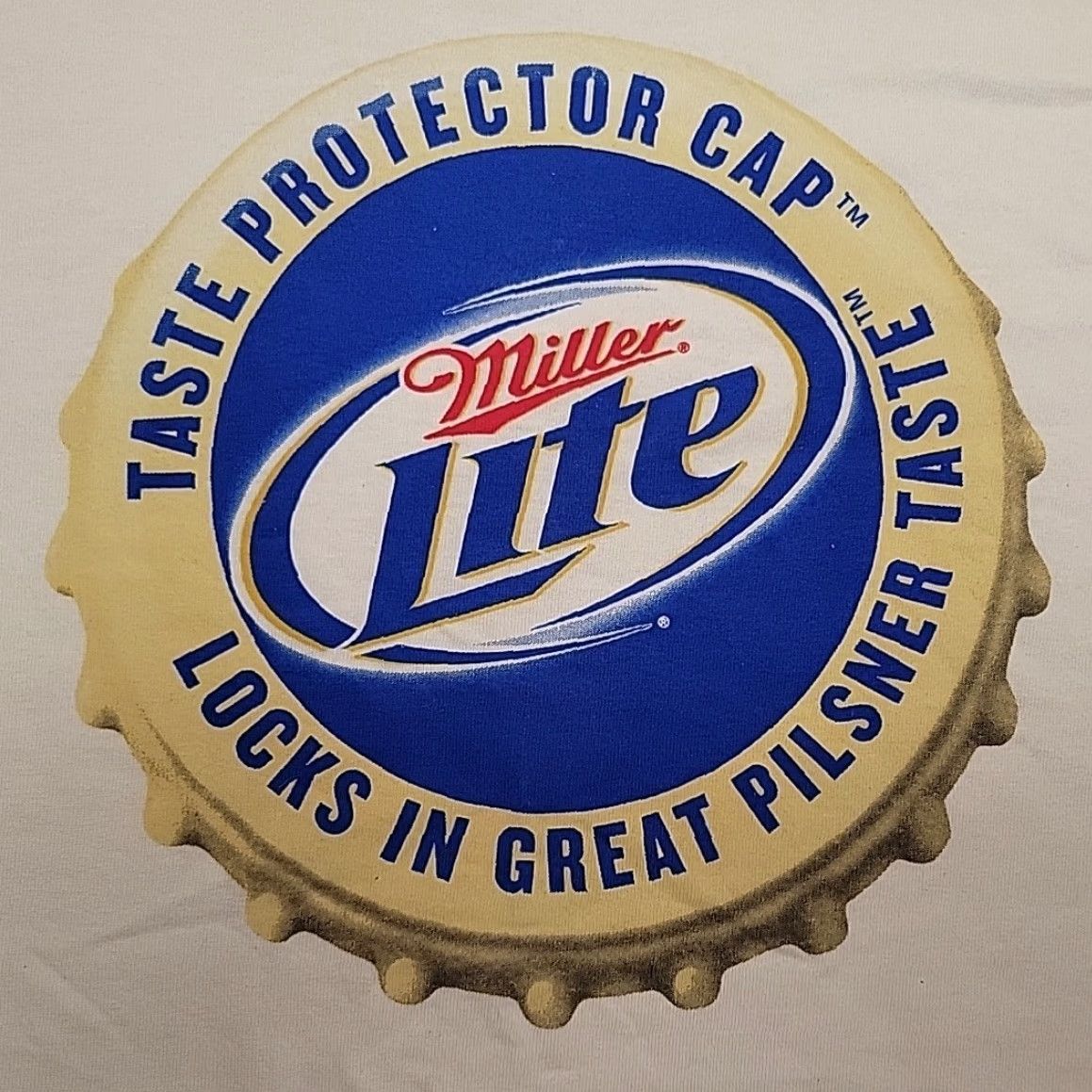 Gildan Miller Lite Beer Shirt Mens XL White Crewneck Tee 100% Cotton Shirt Shirts Mens XL White Beer Shirt 100% Cotton Crew Neck Tee Size US XL / EU 56 / 4 - 3 Thumbnail